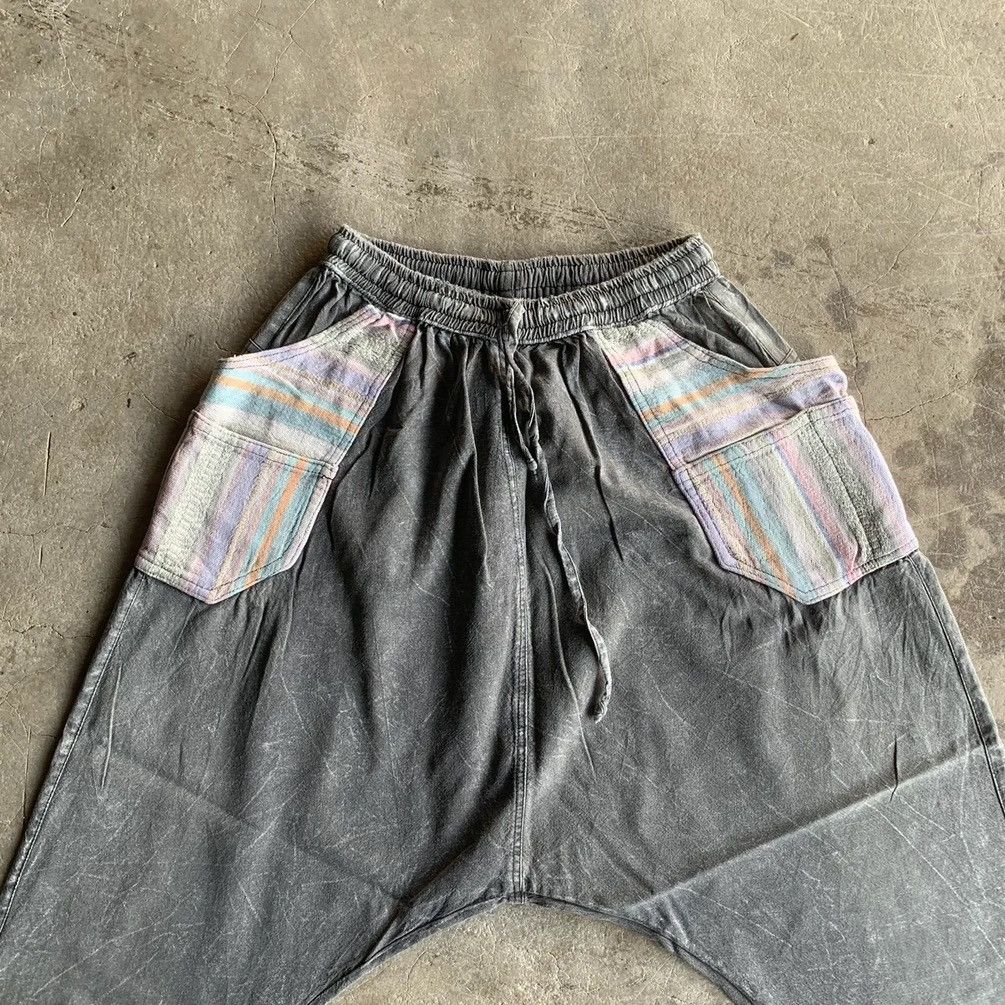Japanese Brand × Sun Surf VINTAGE NAVAJO BIGPOCKET SPRING WAIST BLACK STORM DROP PANTS Size US 30 / EU 46 - 2 Thumbnail