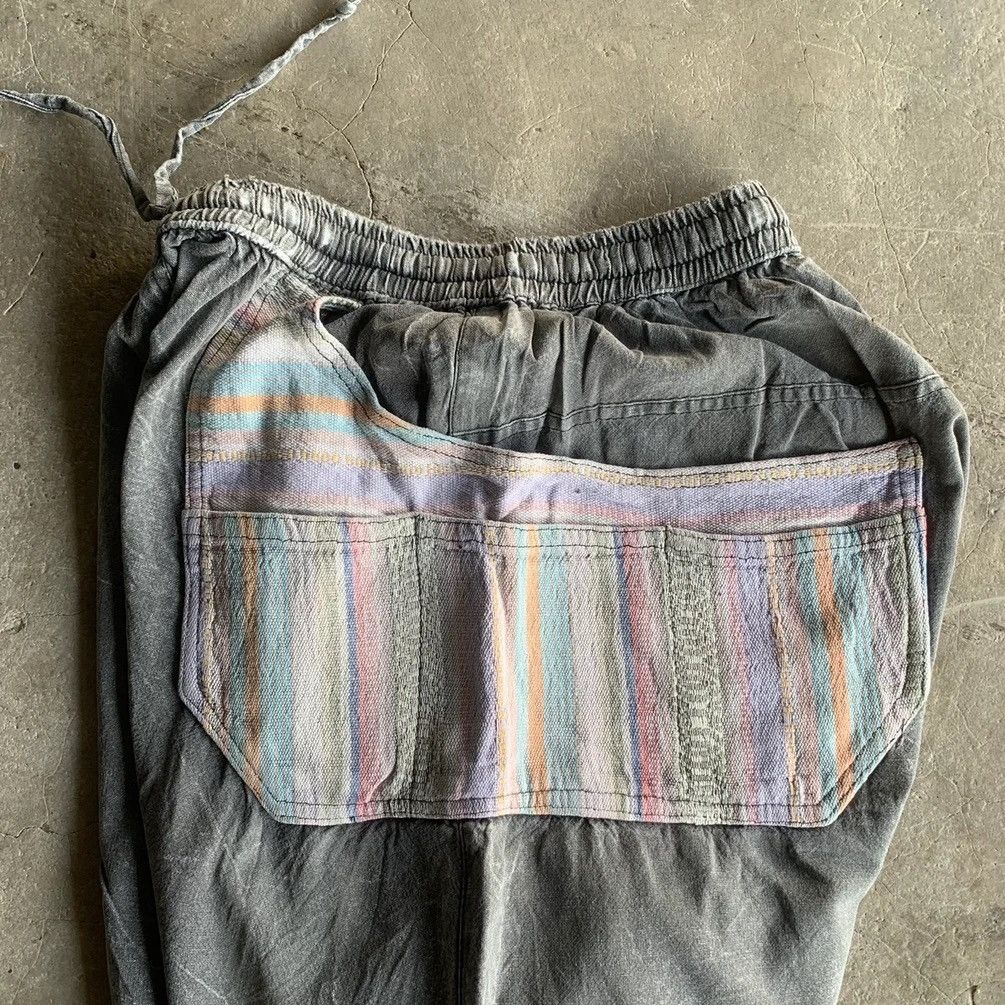 Japanese Brand × Sun Surf VINTAGE NAVAJO BIGPOCKET SPRING WAIST BLACK STORM DROP PANTS Size US 30 / EU 46 - 11 Thumbnail