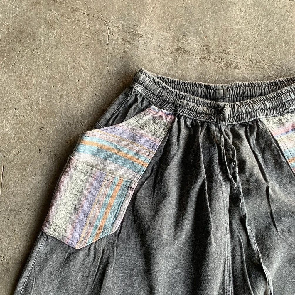 Japanese Brand × Sun Surf VINTAGE NAVAJO BIGPOCKET SPRING WAIST BLACK STORM DROP PANTS Size US 30 / EU 46 - 3 Thumbnail