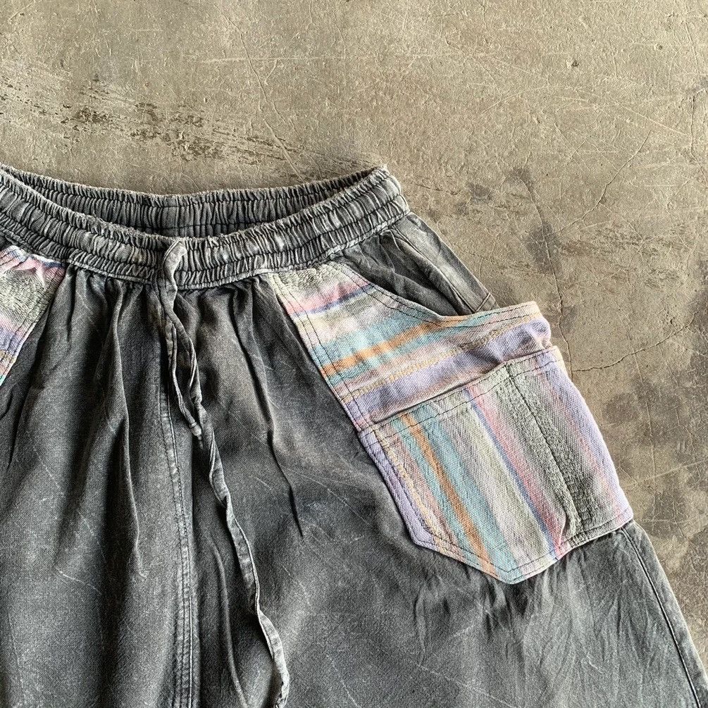 Japanese Brand × Sun Surf VINTAGE NAVAJO BIGPOCKET SPRING WAIST BLACK STORM DROP PANTS Size US 30 / EU 46 - 4 Thumbnail