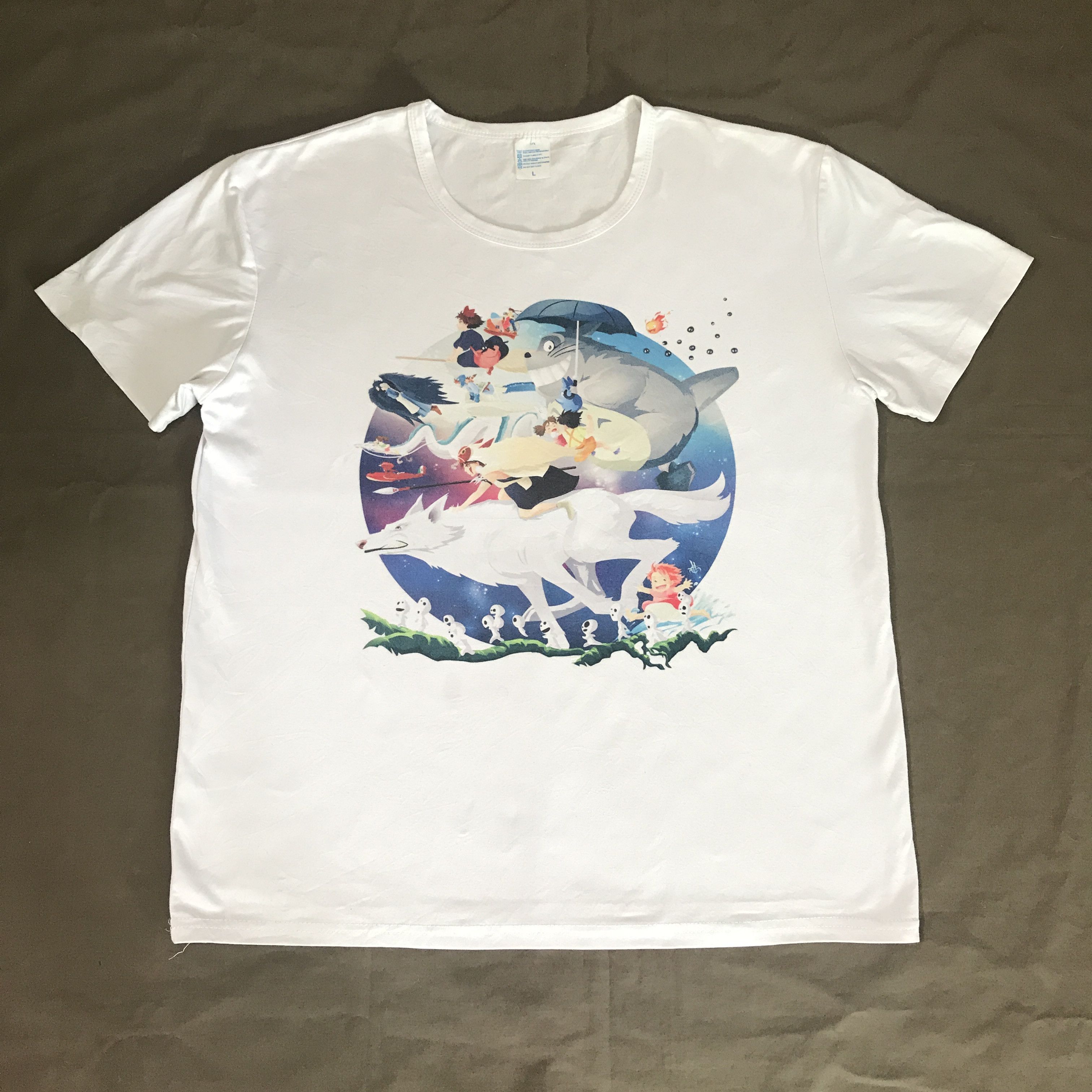 Anime × Cartoon Network × Japanese Brand My Neighbor Totoro Studio Ghibli Promo Tee Shirt Size US L / EU 52-54 / 3 - 3 Thumbnail