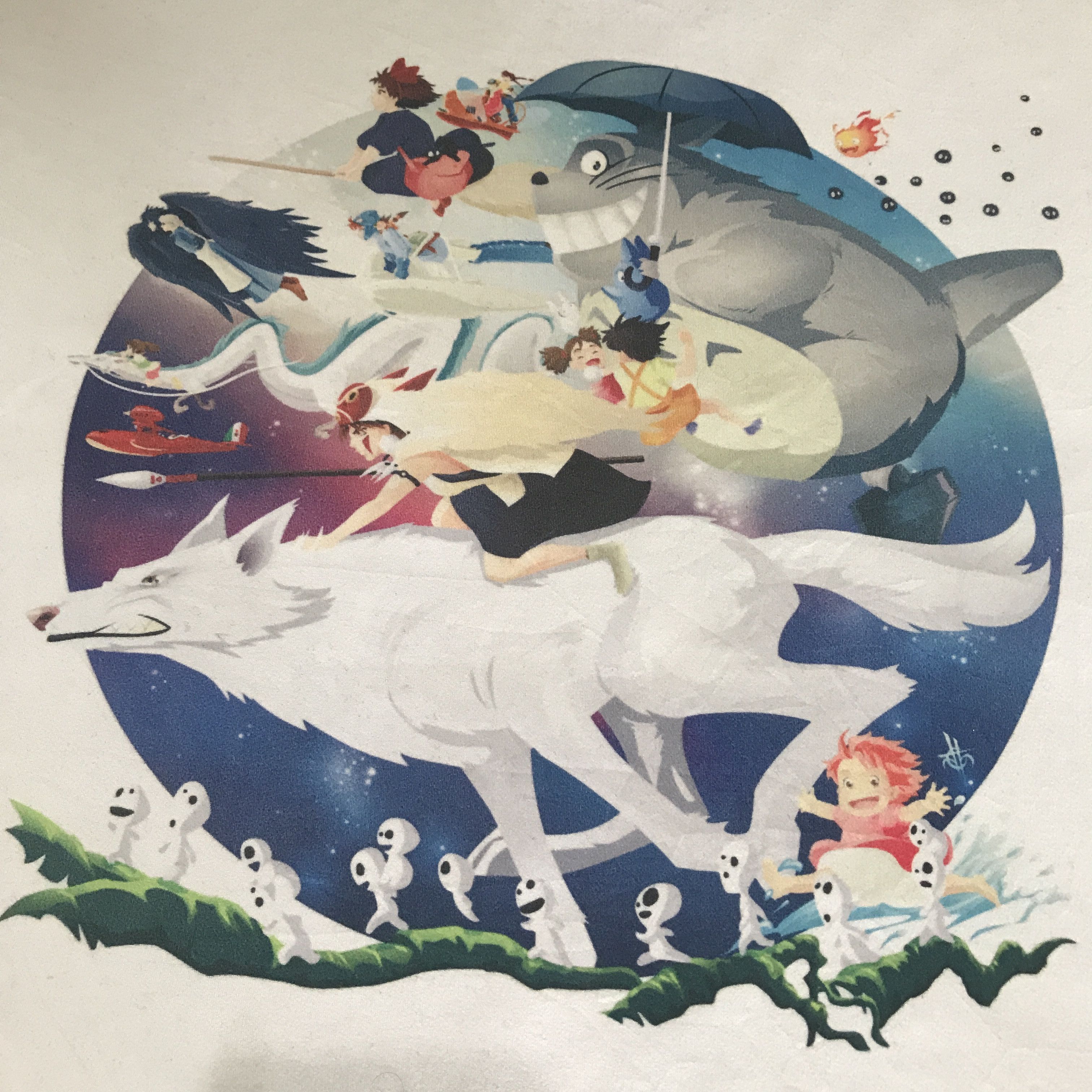 Anime × Cartoon Network × Japanese Brand My Neighbor Totoro Studio Ghibli Promo Tee Shirt Size US L / EU 52-54 / 3 - 2 Thumbnail