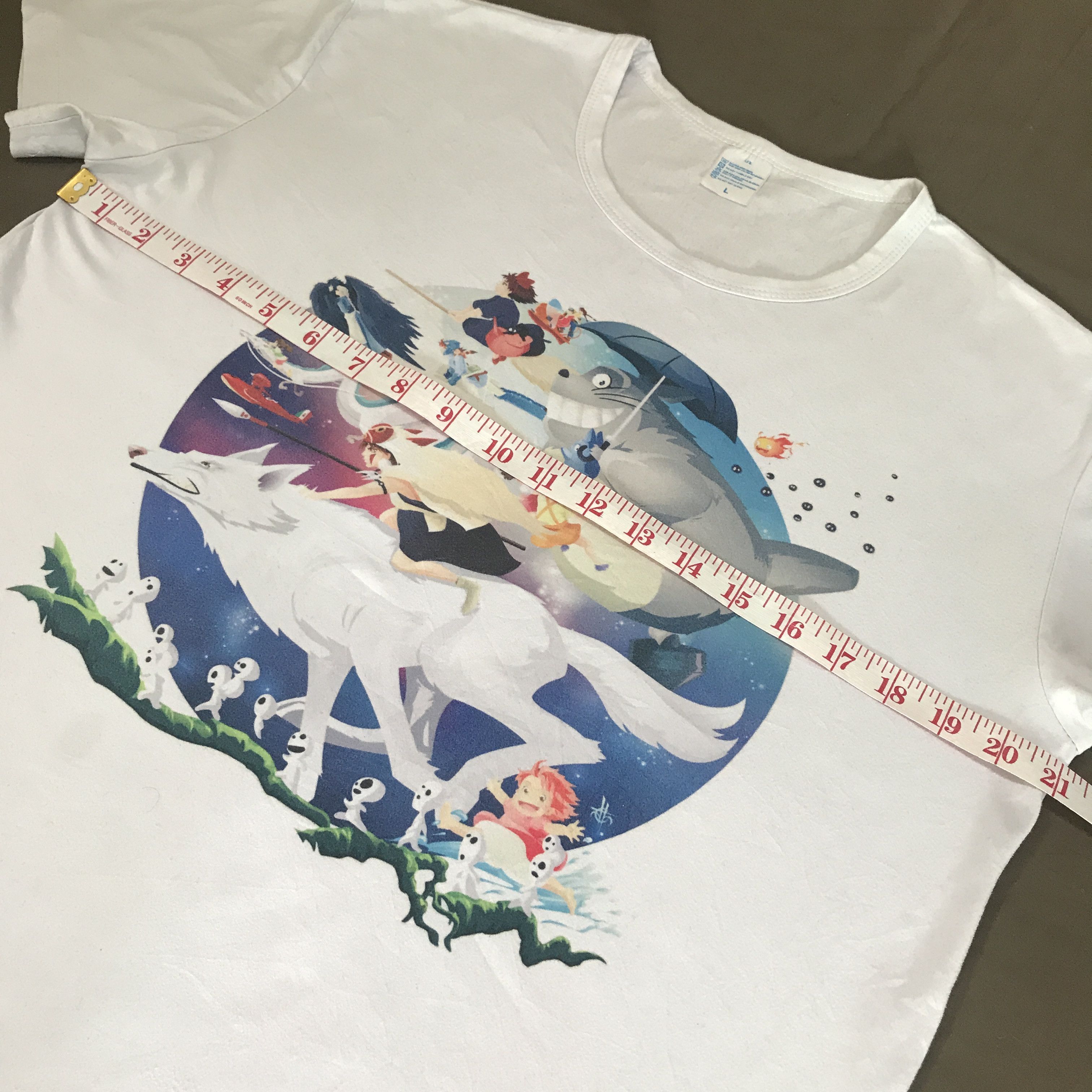 Anime × Cartoon Network × Japanese Brand My Neighbor Totoro Studio Ghibli Promo Tee Shirt Size US L / EU 52-54 / 3 - 8 Thumbnail