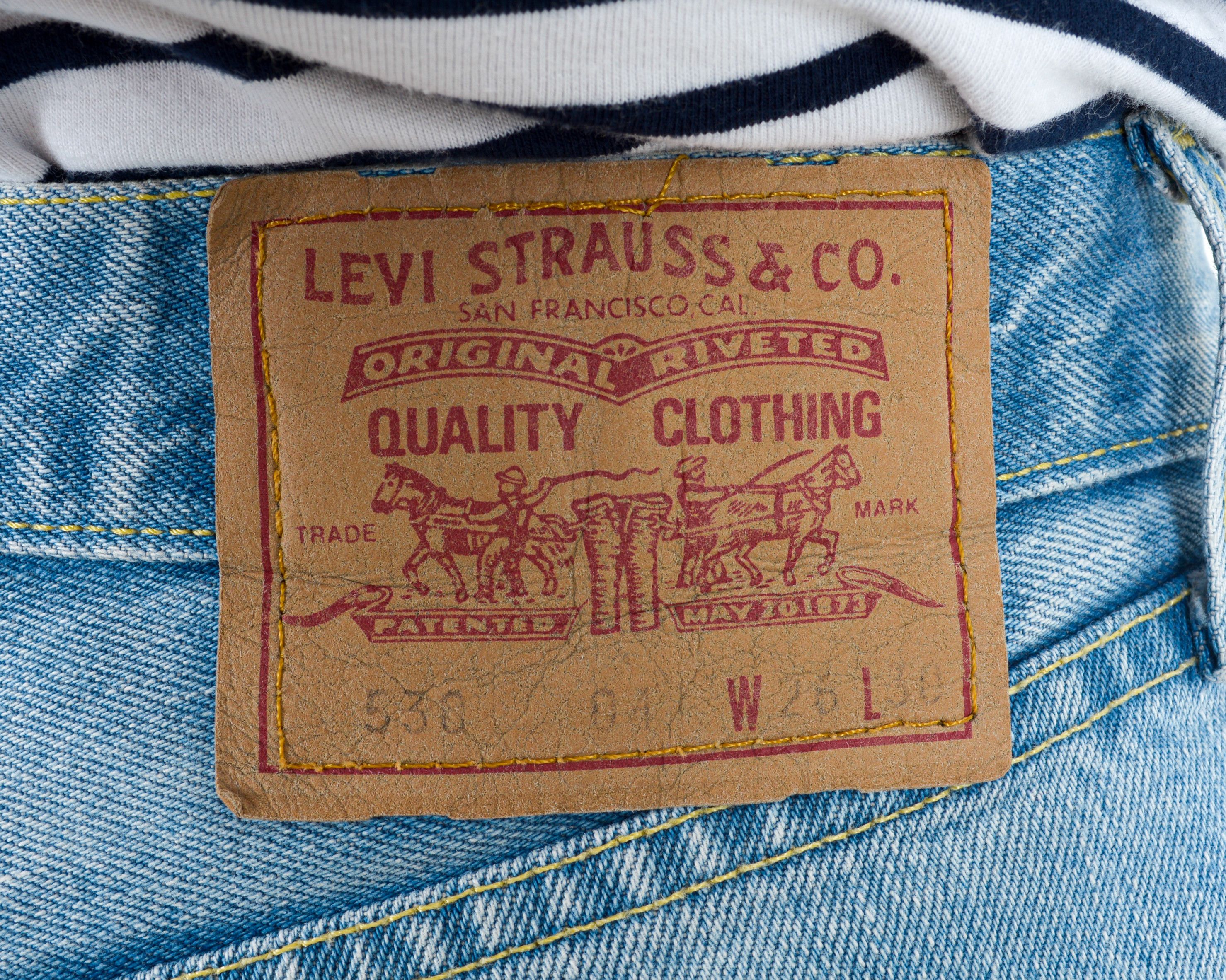 Levi's 530 Slim Straigh W26 L30 Denim Jeans Trousers Pants Zip VTG Size 26" / US 2 / IT 38 - 5 Thumbnail
