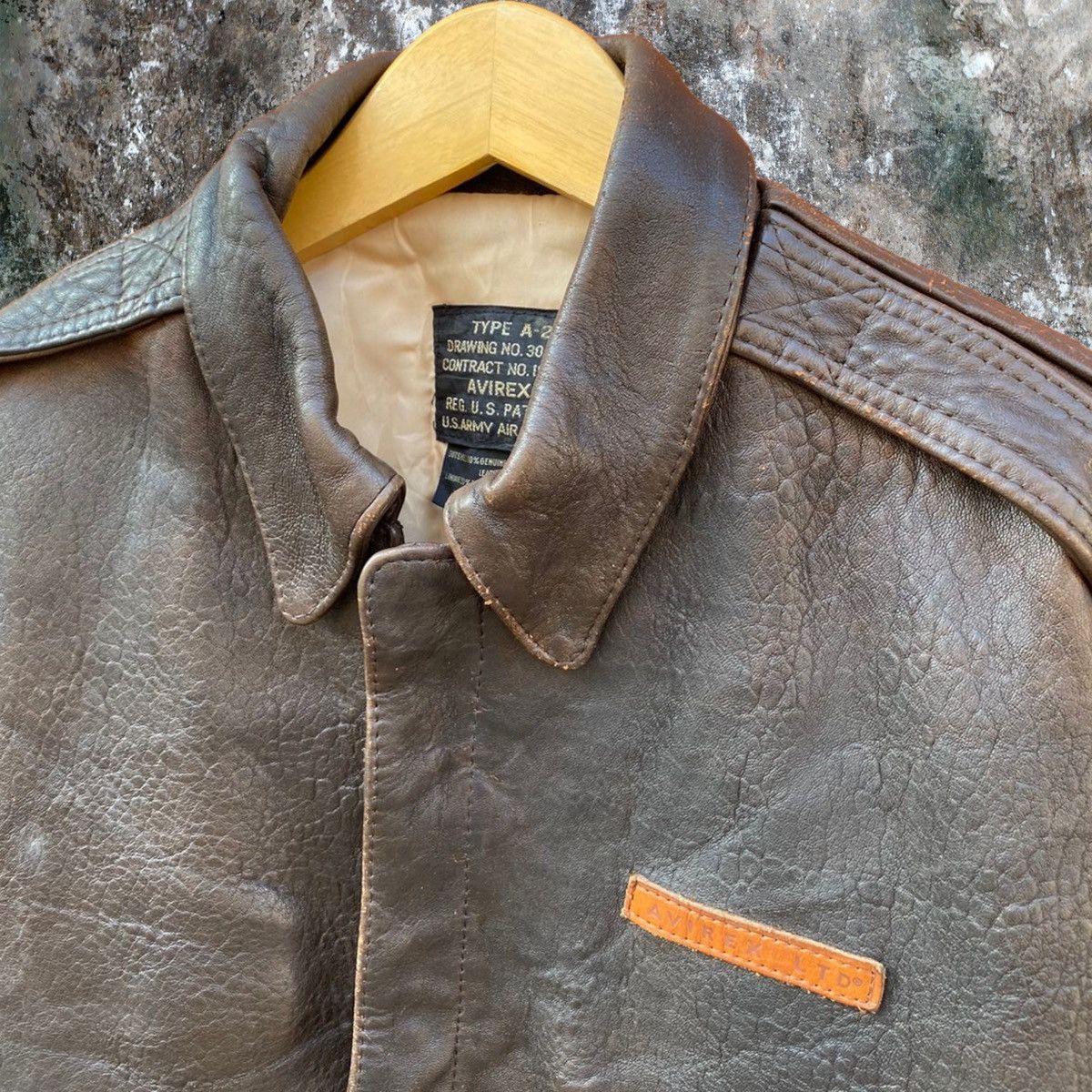Avirex × Vintage RARE! VINTAGE AVIREX LEATHER JACKET A2 1991 Size US L / EU 52-54 / 3 - 4 Thumbnail