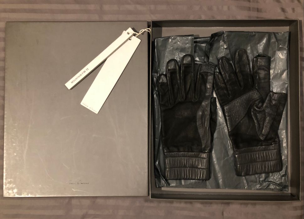 Rick Owens Rick Owens leather gloves | Grailed
