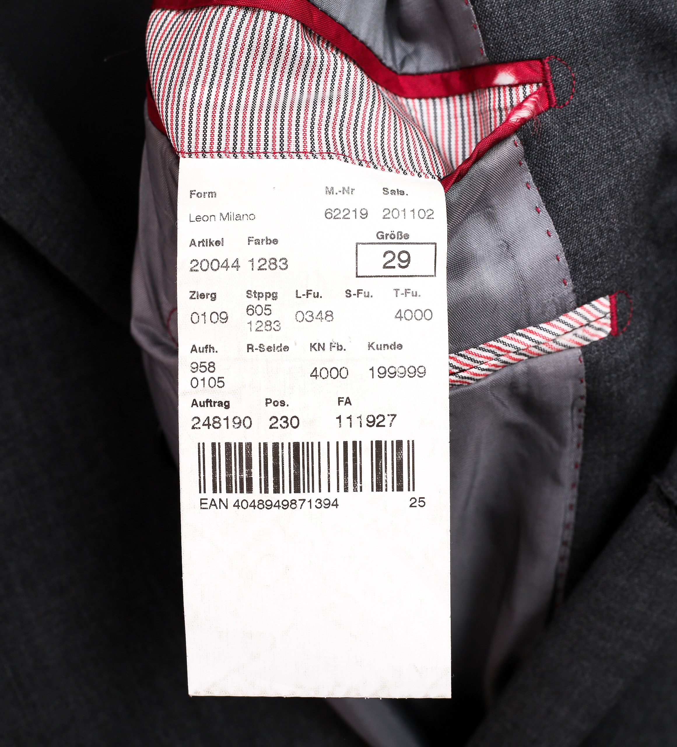 Designer BENVENUTO Wool Grey Blazer Coat Jacket Suit Sport Top Size 48S - 6 Thumbnail