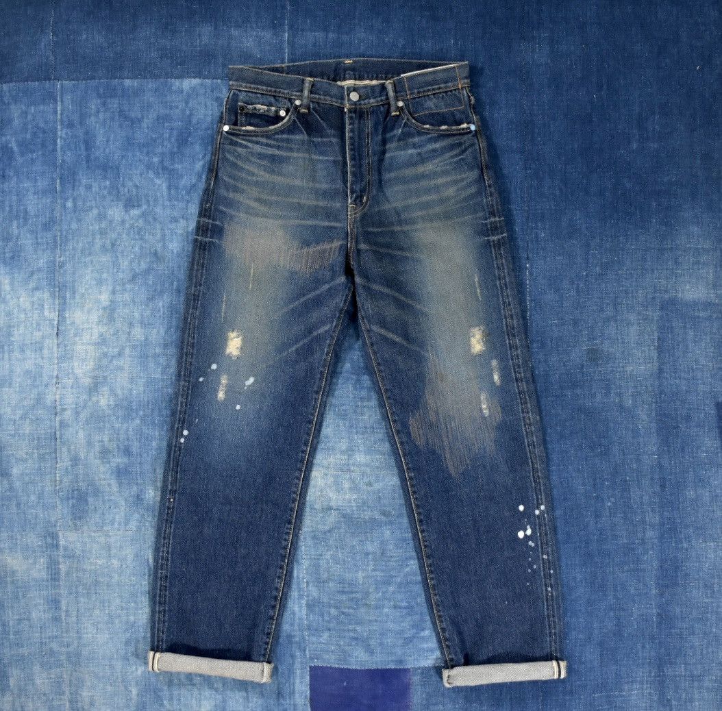 Visvim Visvim Fluxus Damaged-1 D1 Denim W33L32 | Grailed