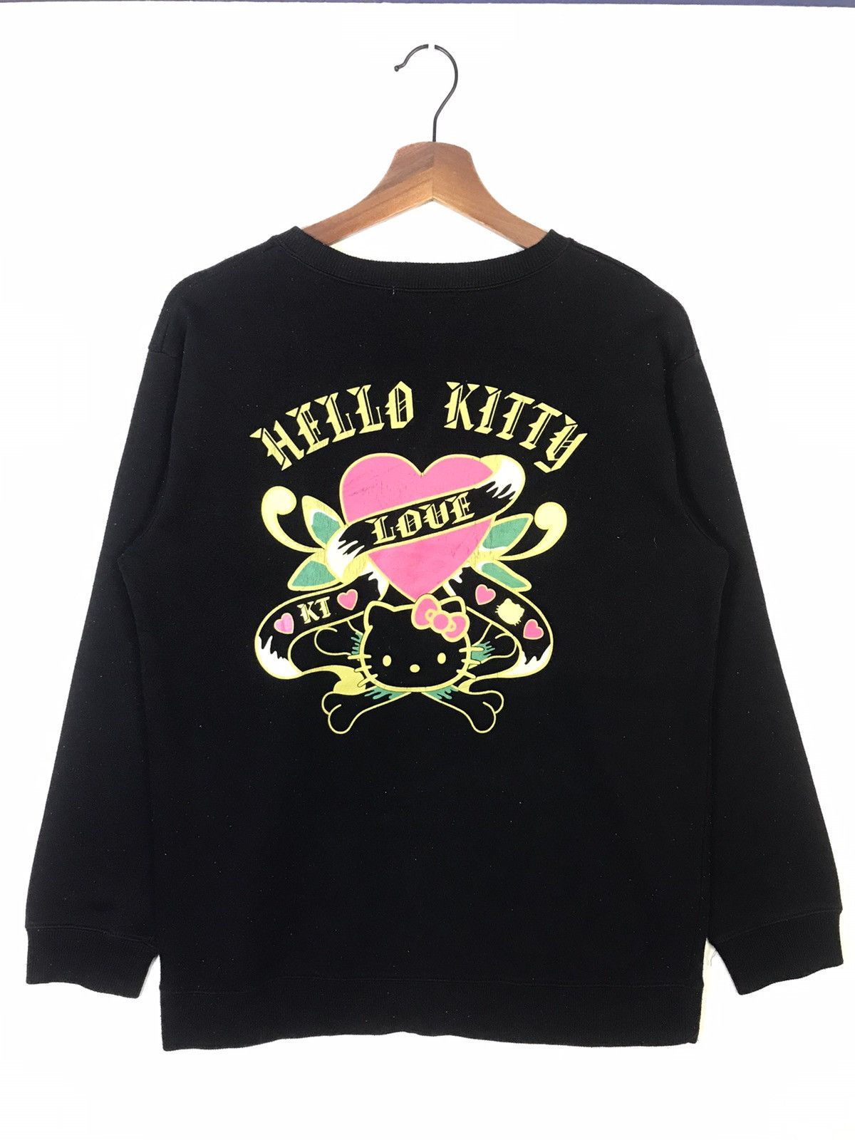 Anime × Japanese Brand × Vintage y2k Sanrio Hello Kitty Ed Hardy Crewneck Sweatshirt Size US M / EU 48-50 / 2 - 2 Thumbnail