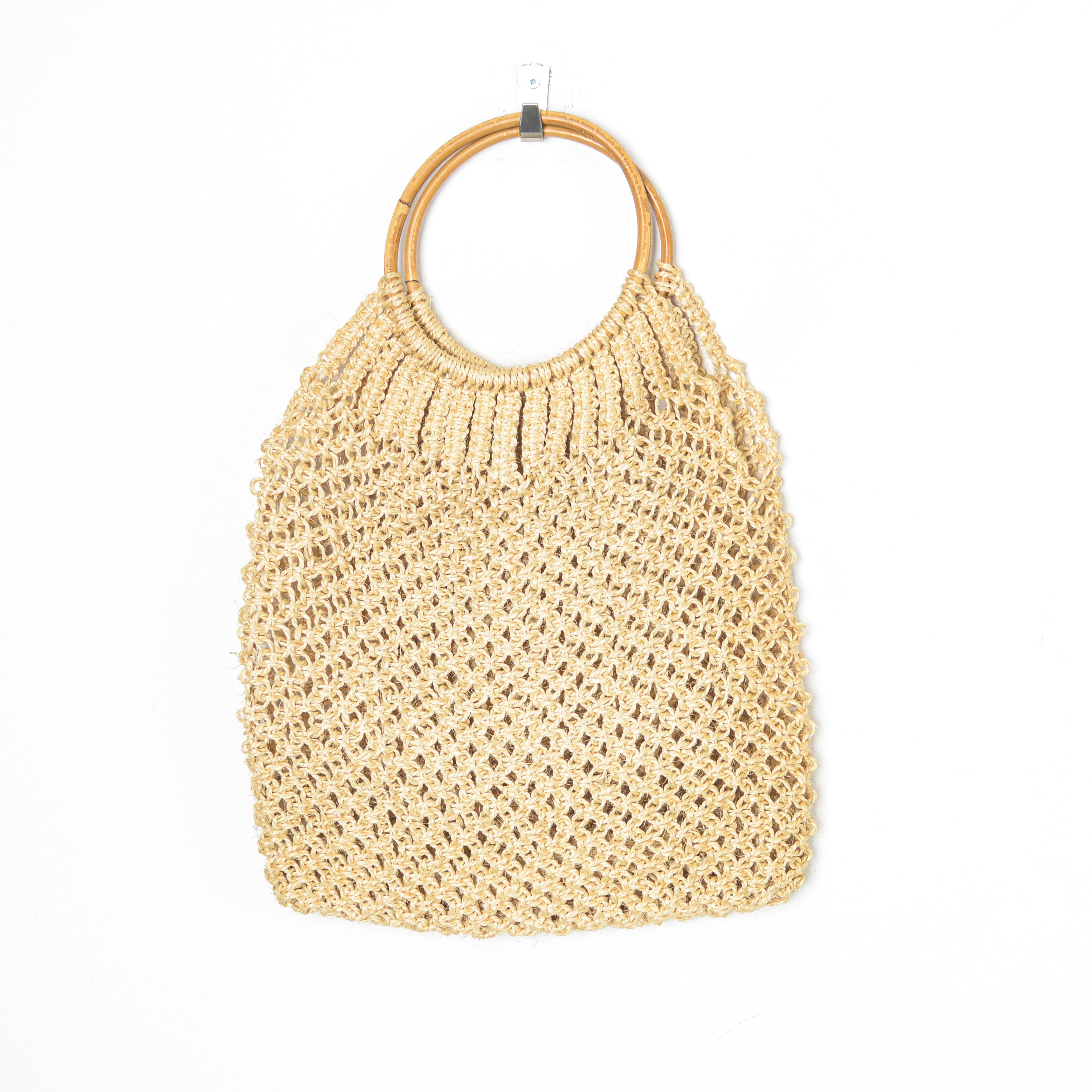 Other × Vintage Vintage Woven Straw Shoulder Hand Bag Purse Plastic Handles Size ONE SIZE - 1 Thumbnail