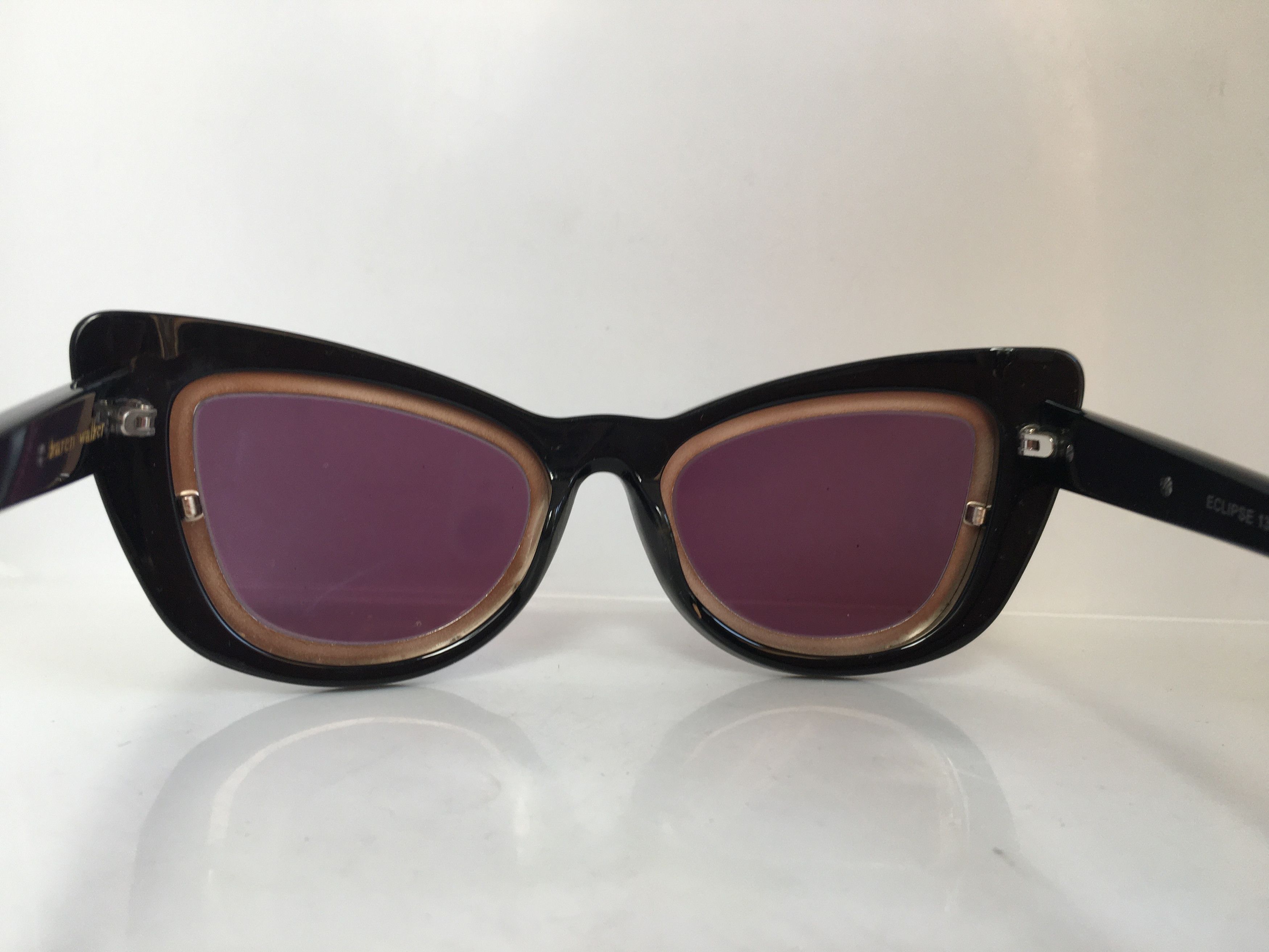 Karen Walker Karen Walker Eclipse 1301501 Black Sunglasses Frame Size ONE SIZE - 4 Thumbnail