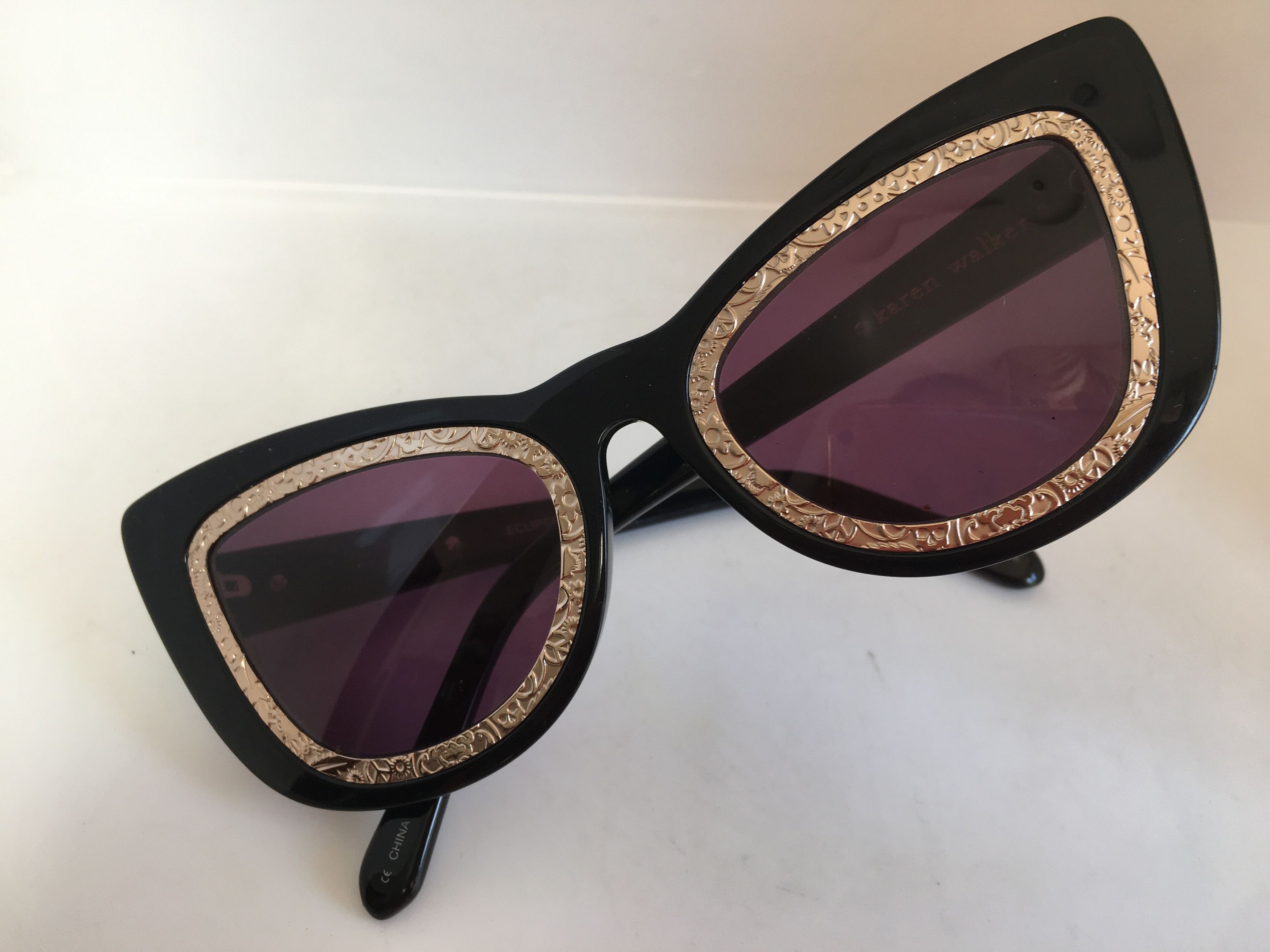 Karen Walker Karen Walker Eclipse 1301501 Black Sunglasses Frame Size ONE SIZE - 5 Thumbnail