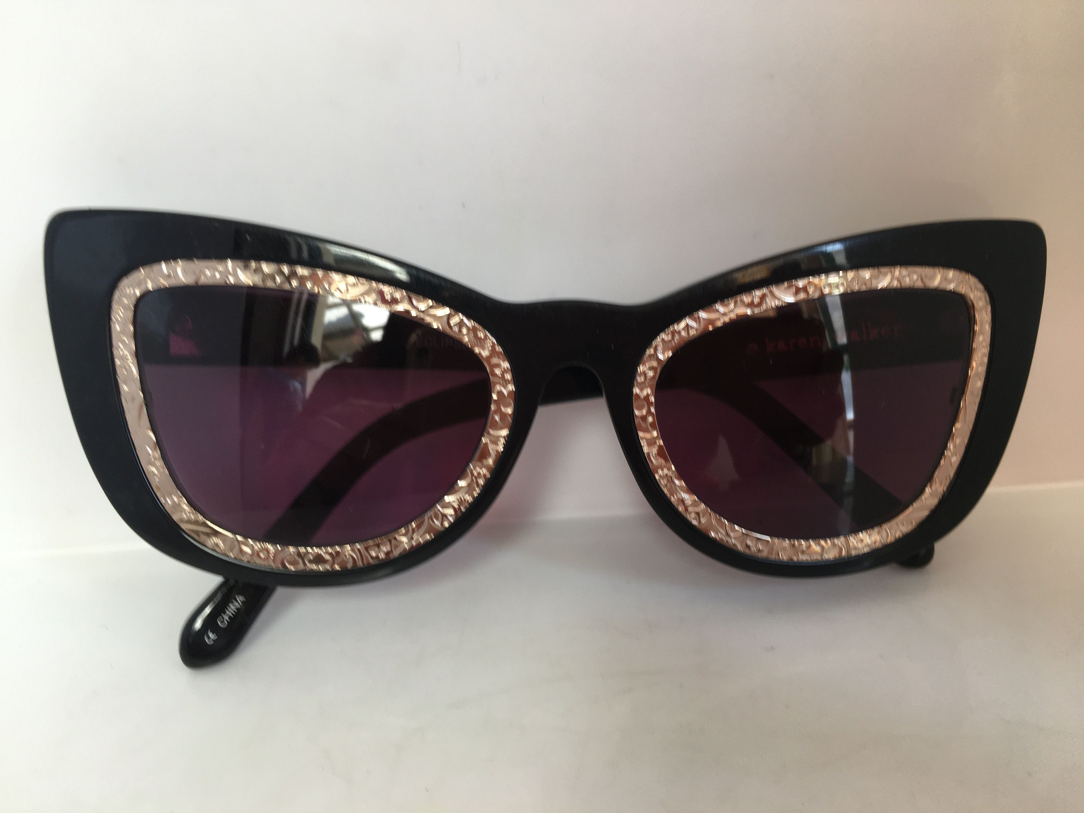 Karen Walker Karen Walker Eclipse 1301501 Black Sunglasses Frame Size ONE SIZE - 6 Thumbnail