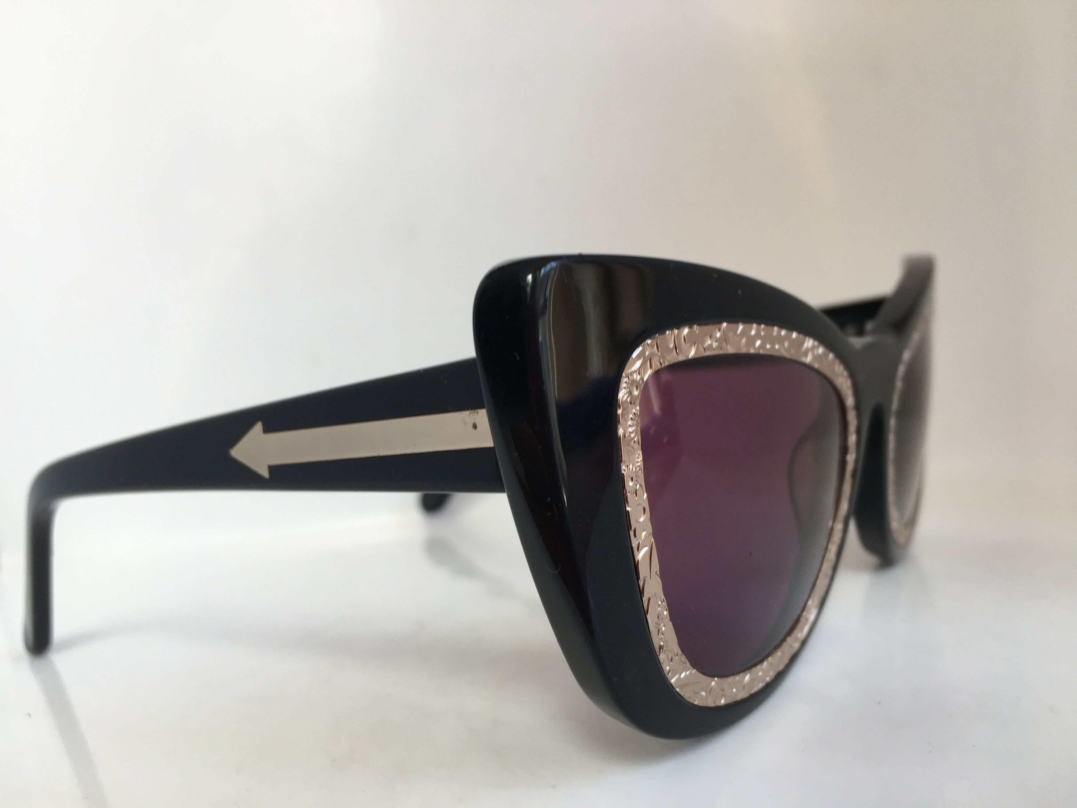 Karen Walker Karen Walker Eclipse 1301501 Black Sunglasses Frame Size ONE SIZE - 2 Thumbnail