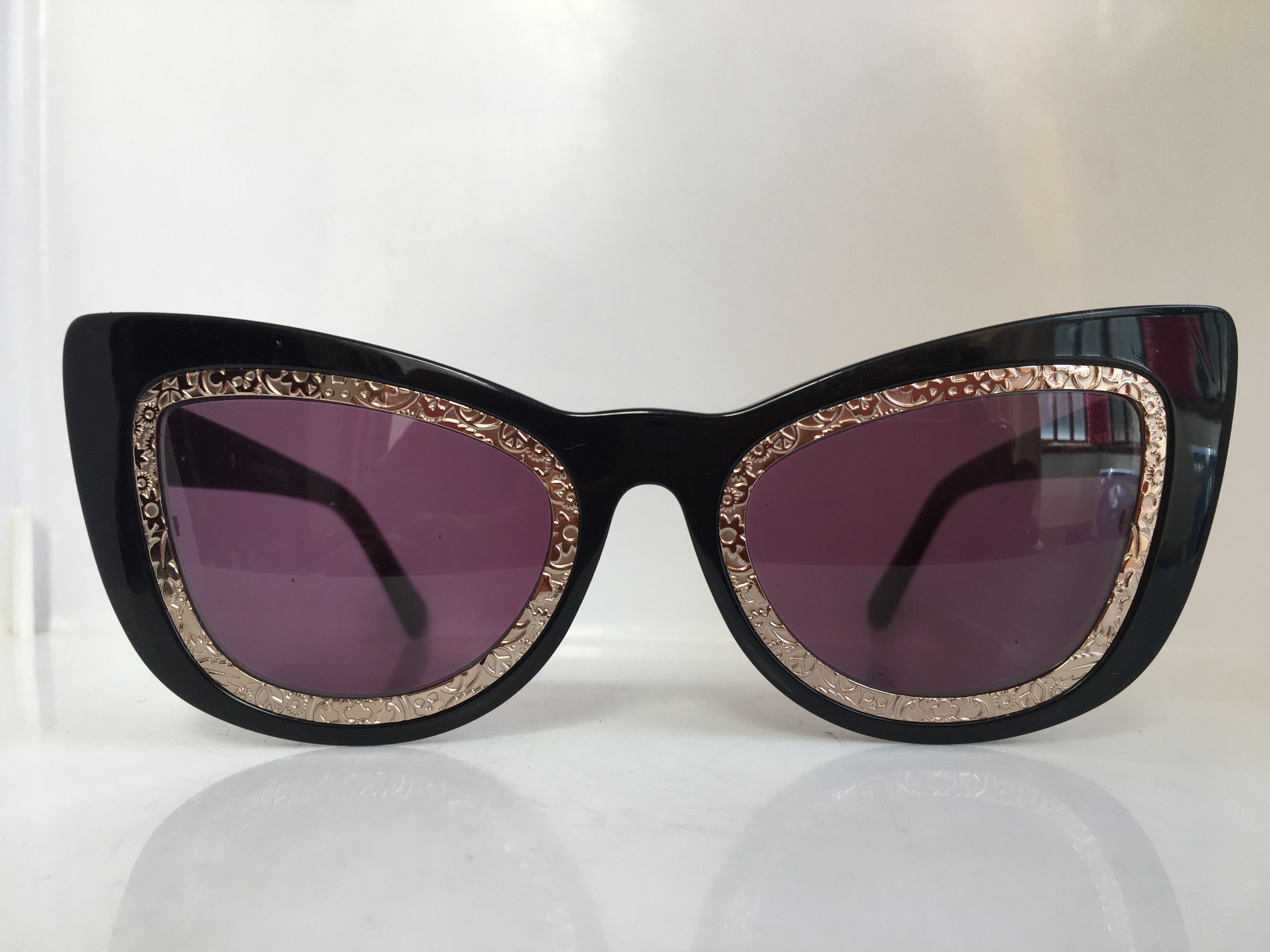 Karen Walker Karen Walker Eclipse 1301501 Black Sunglasses Frame Size ONE SIZE - 1 Thumbnail