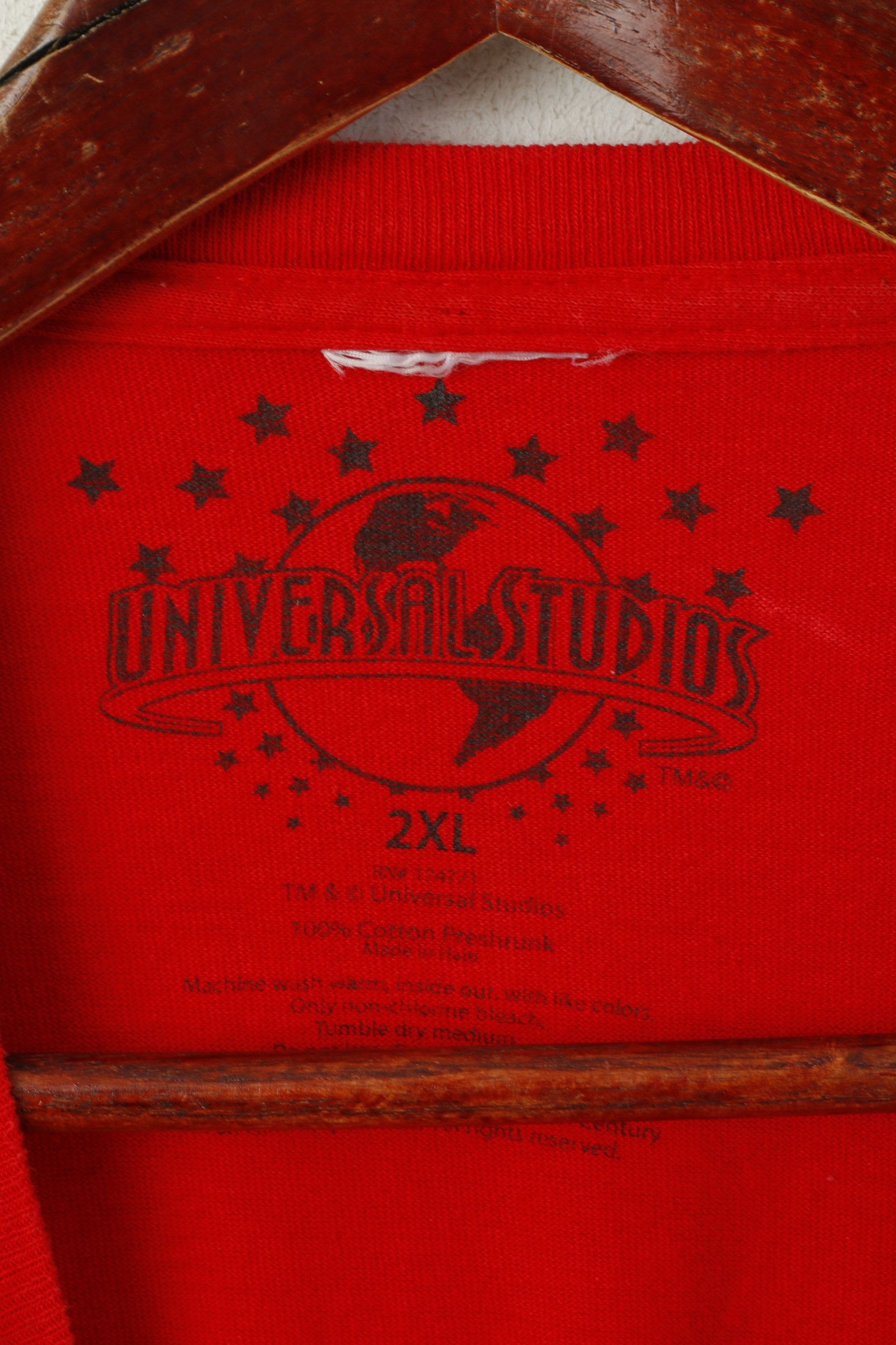 Universal Studios Universal Studios Men XXL T- Shirt Red Cotton 6504 Size US XXL / EU 58 / 5 - 3 Thumbnail