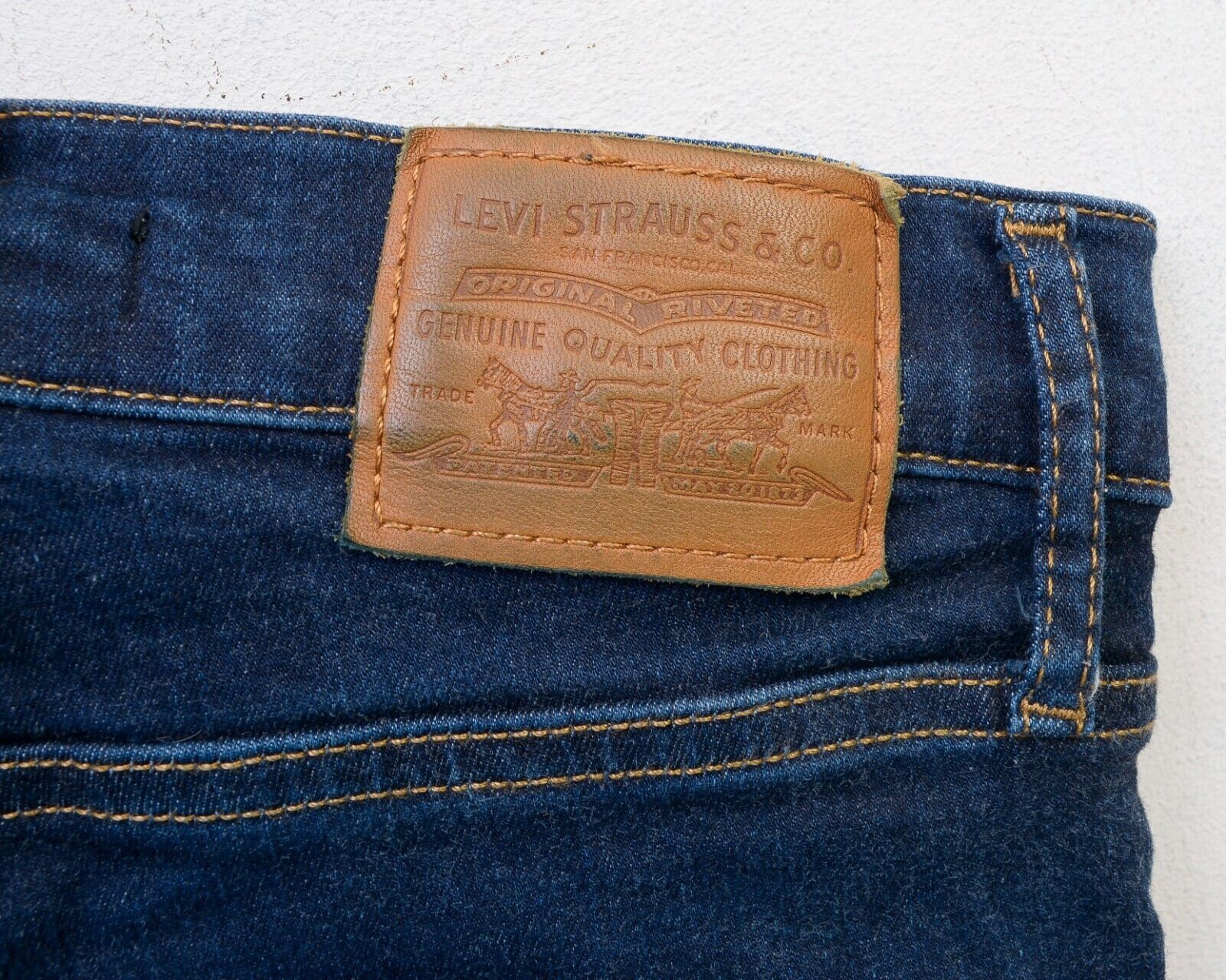 Levi's Big E Mile High Skinny Premium Denim Jeans Stretch Pants Size 25" / US 0 / IT 36 - 6 Thumbnail