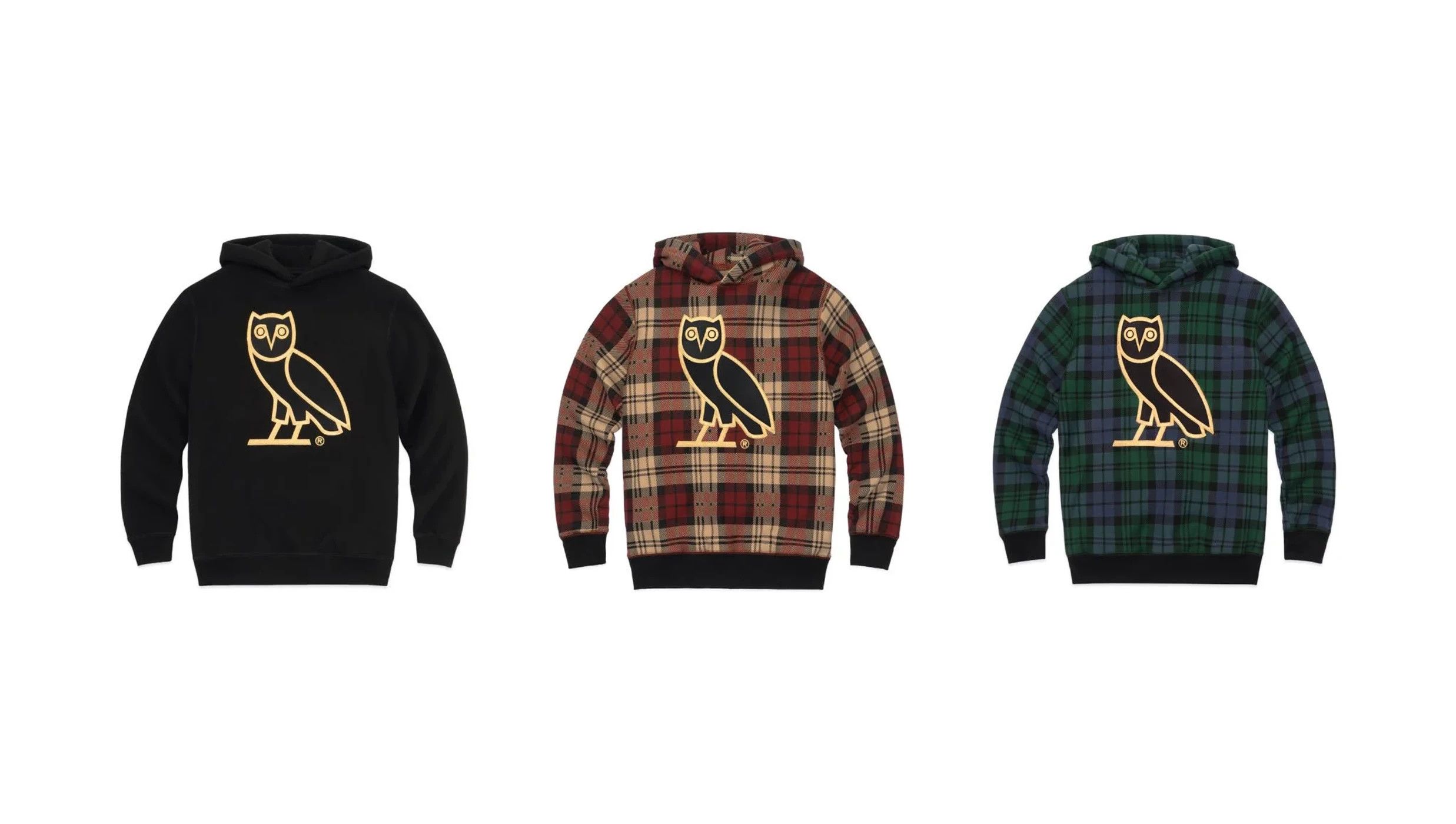 Drake 🦉VERY RARE🦉 OVO Tartan Green Plaid OG Owl Hoodie 2017 Size US L / EU 52-54 / 3 - 5 Thumbnail