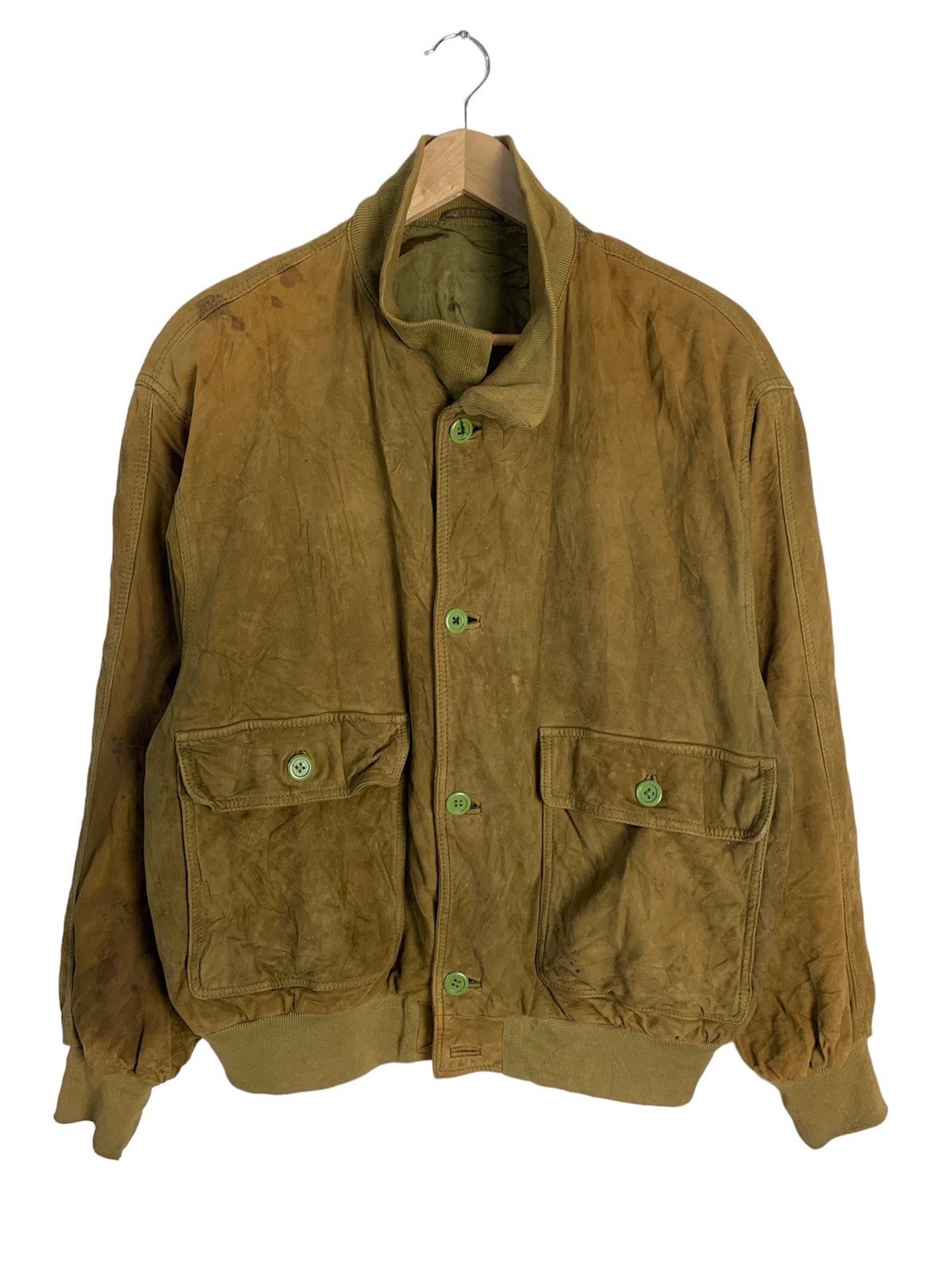 Japanese Brand Vevalini Bomber Leather Jacket Size US M / EU 48-50 / 2 - 1 Thumbnail