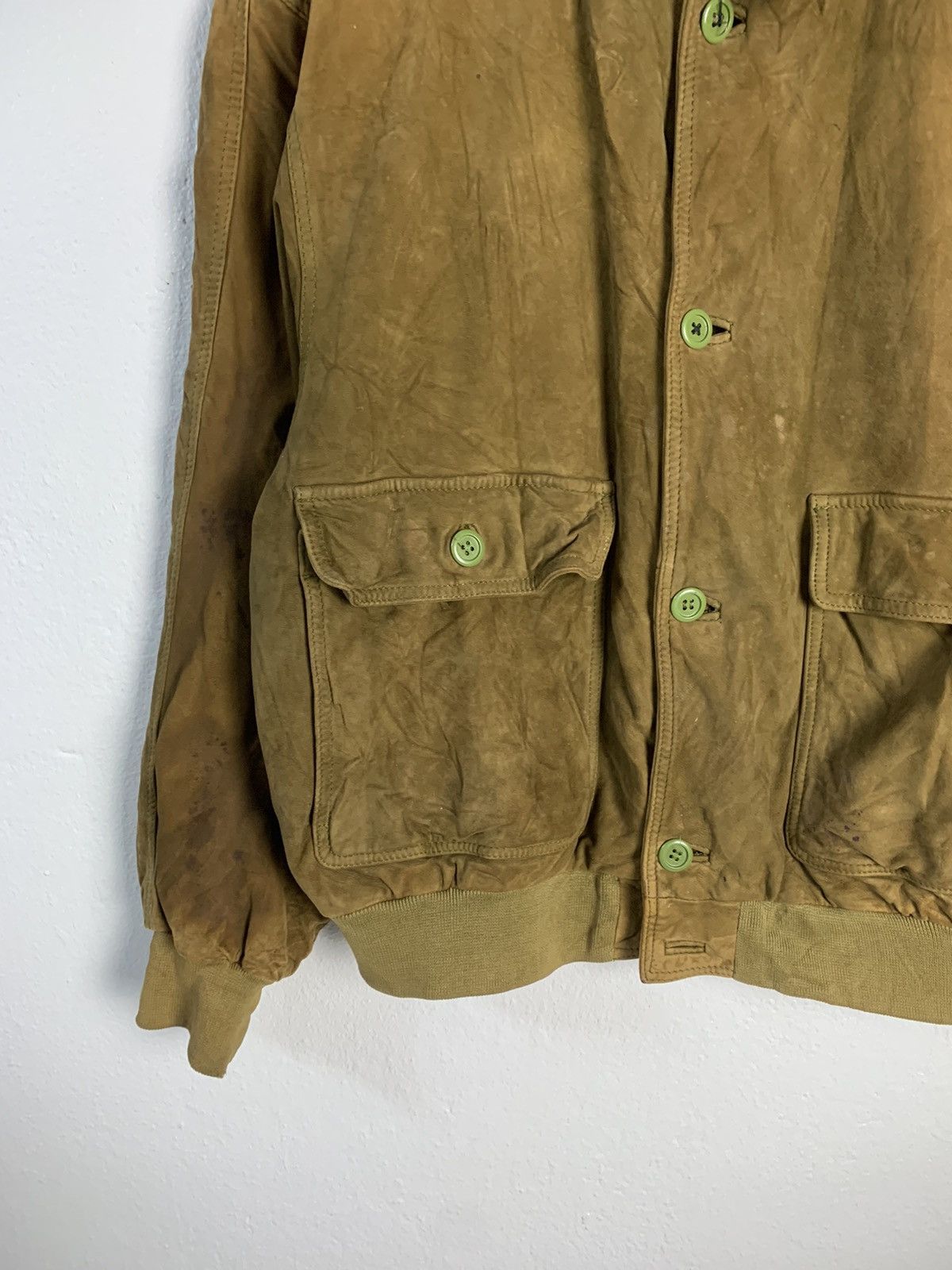 Japanese Brand Vevalini Bomber Leather Jacket Size US M / EU 48-50 / 2 - 3 Thumbnail