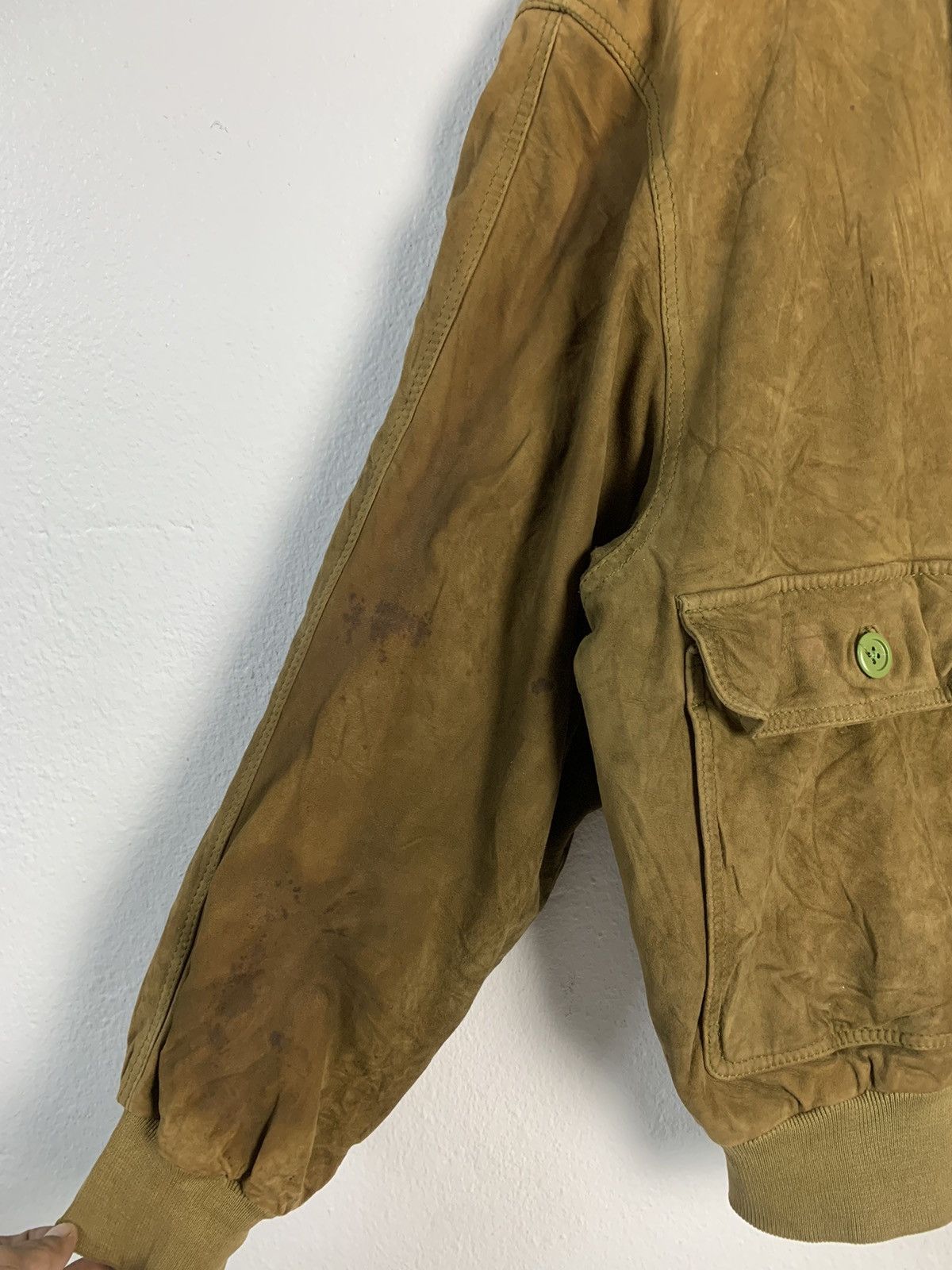 Japanese Brand Vevalini Bomber Leather Jacket Size US M / EU 48-50 / 2 - 6 Thumbnail