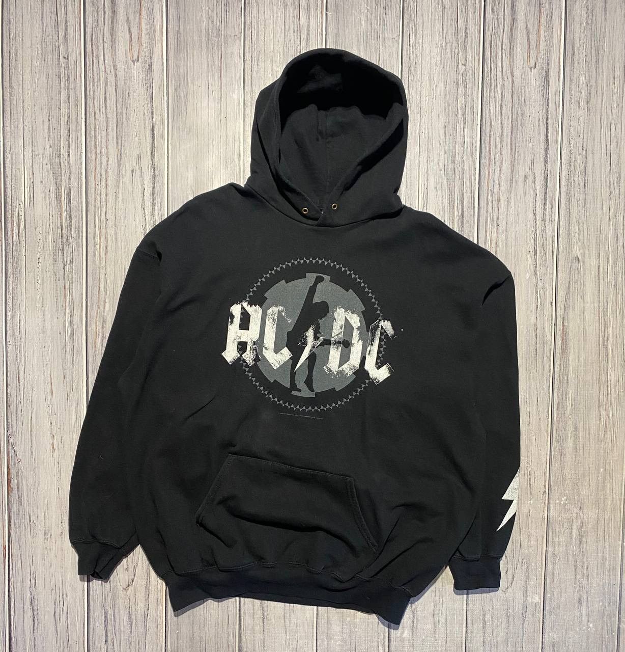 AC/DC Vintage Ac/Dc Hoodie Black Ice 2008 Rock Band Big Logo Size US XXL / EU 58 / 5 - 1 Thumbnail