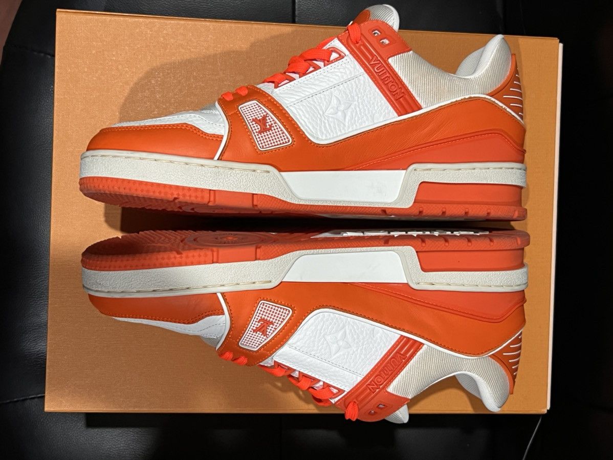 Louis Vuitton Louis Vuitton LV trainers orange ss20 - Size 7 (LV) Size US 7 / EU 40 - 4 Thumbnail
