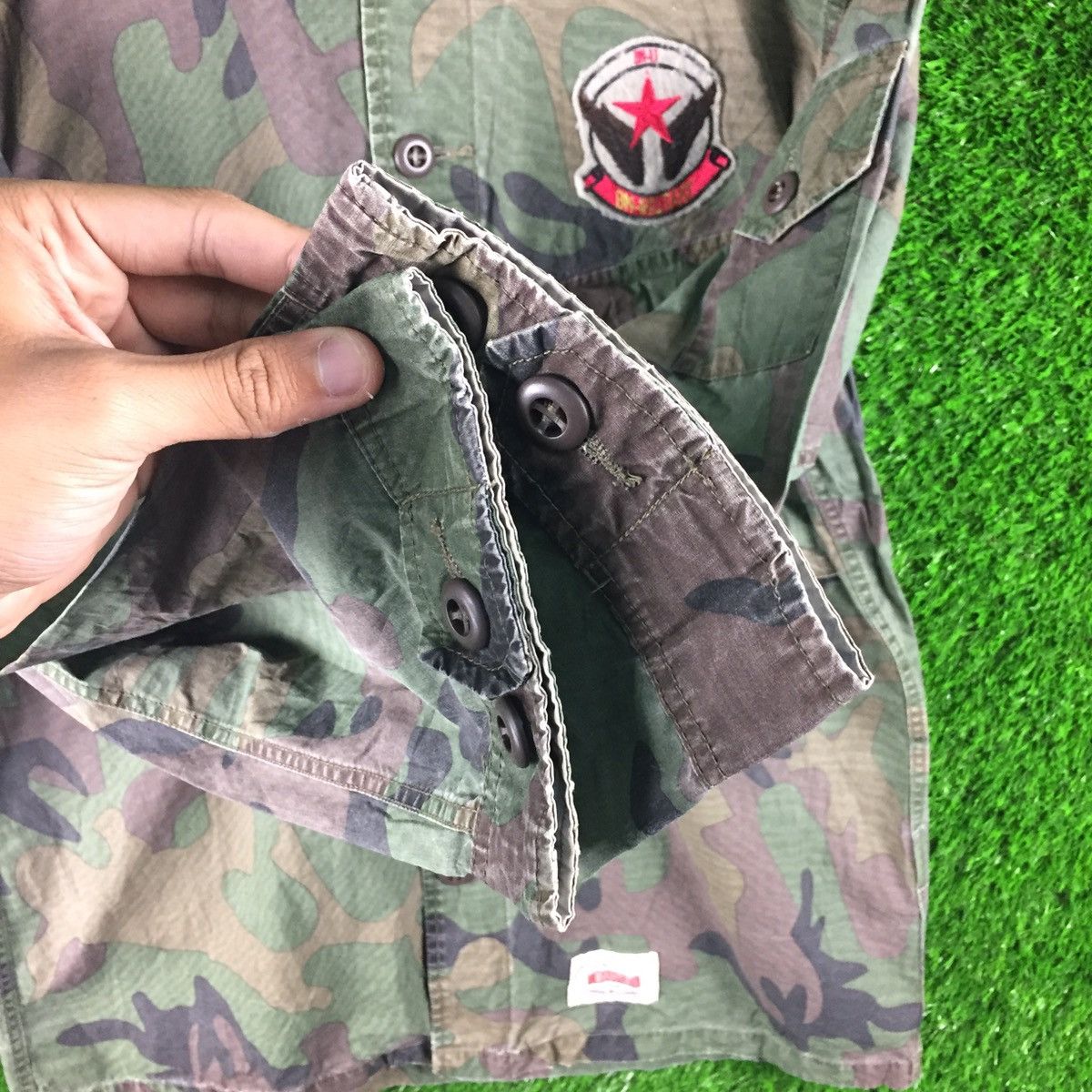 Japanese Brand × Vintage Back Number Camouflage Buttons Up Military Style Size US M / EU 48-50 / 2 - 11 Thumbnail
