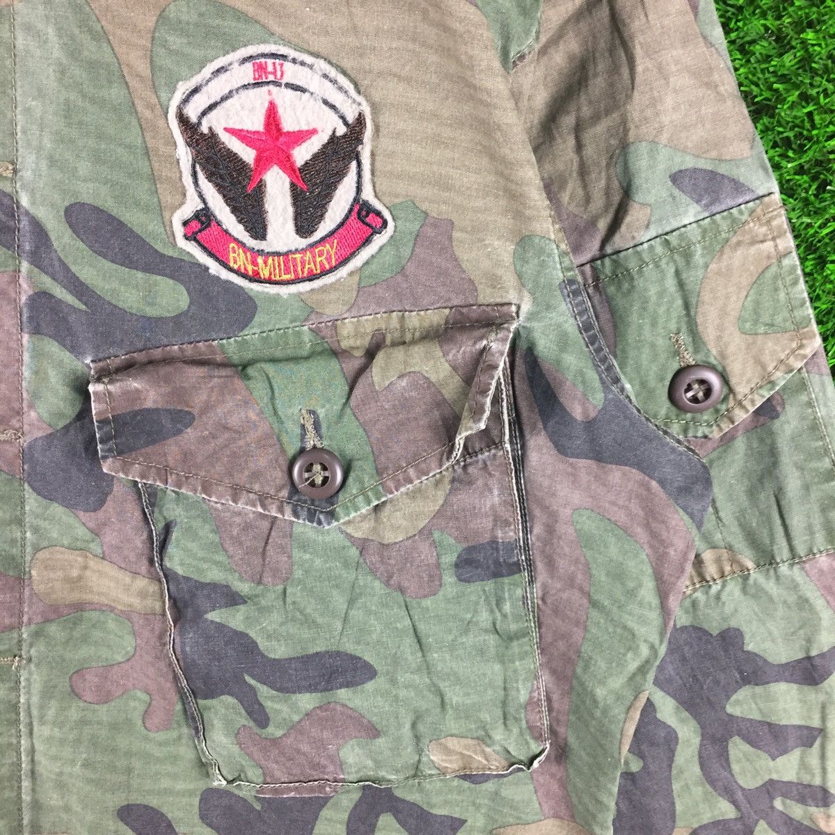Japanese Brand × Vintage Back Number Camouflage Buttons Up Military Style Size US M / EU 48-50 / 2 - 5 Thumbnail