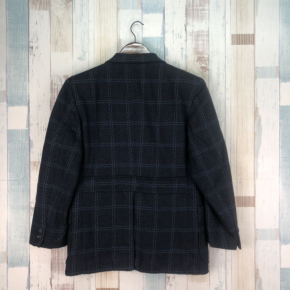 Japanese Brand × Vintage Vintage Indigo Patchwork Blazers Size US M / EU 48-50 / 2 - 2 Thumbnail
