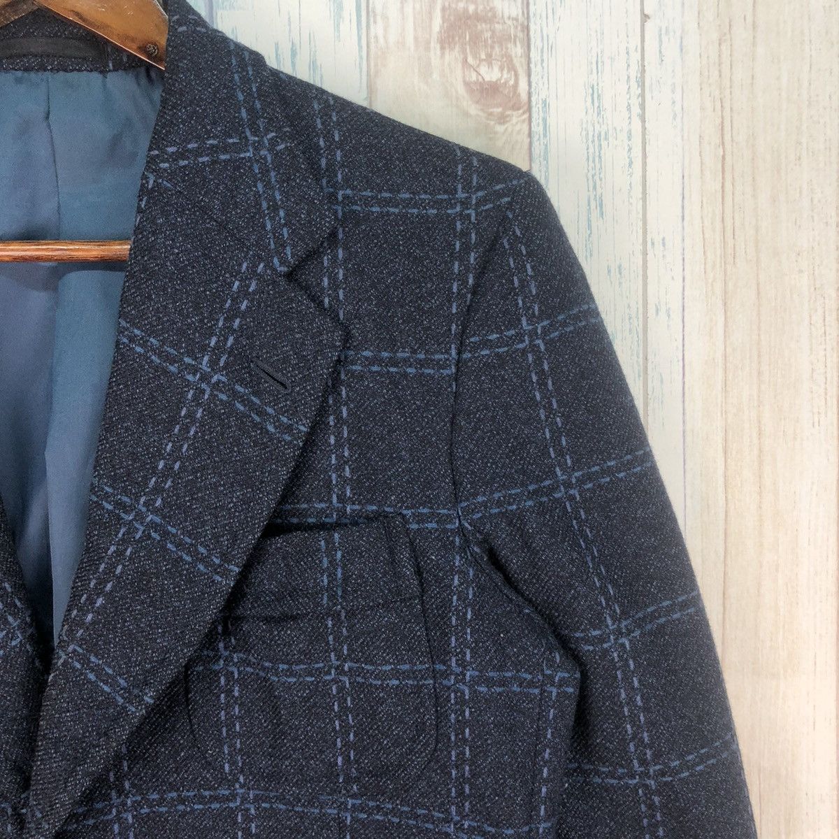 Japanese Brand × Vintage Vintage Indigo Patchwork Blazers Size US M / EU 48-50 / 2 - 5 Thumbnail
