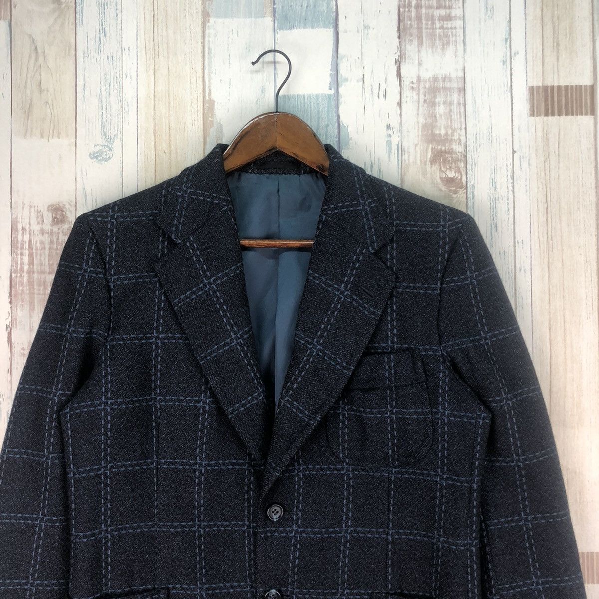 Japanese Brand × Vintage Vintage Indigo Patchwork Blazers Size US M / EU 48-50 / 2 - 4 Thumbnail