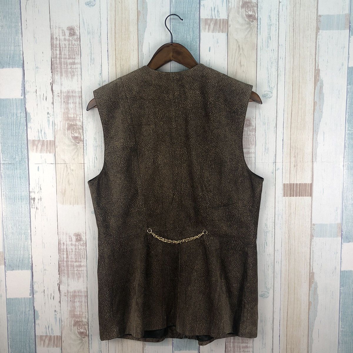 Japanese Brand × Vintage Vintage Haute Couture Leather Vest Size US L / EU 52-54 / 3 - 2 Thumbnail