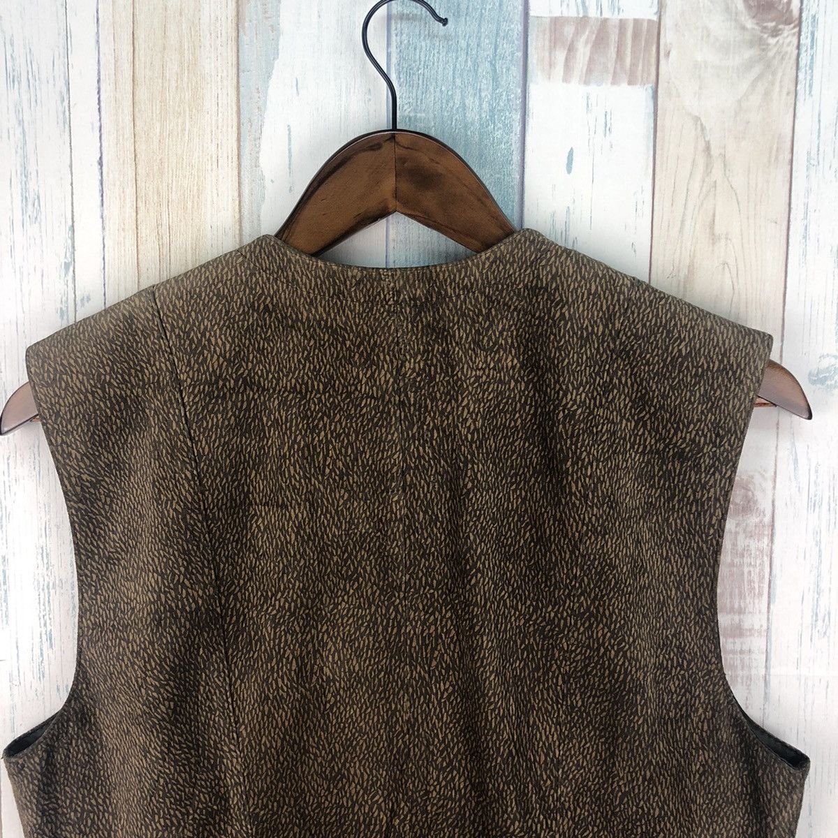 Japanese Brand × Vintage Vintage Haute Couture Leather Vest Size US L / EU 52-54 / 3 - 6 Thumbnail