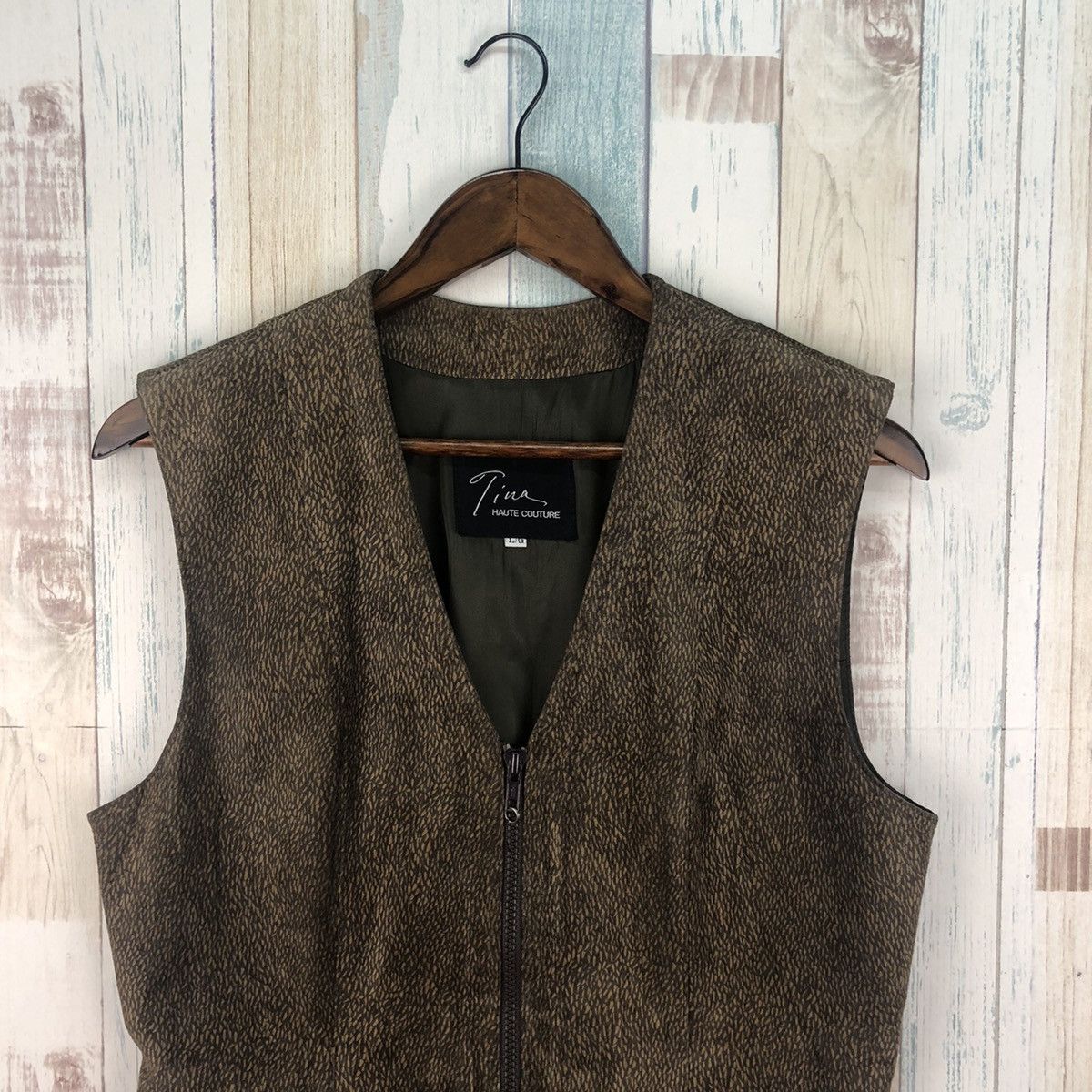 Japanese Brand × Vintage Vintage Haute Couture Leather Vest Size US L / EU 52-54 / 3 - 4 Thumbnail