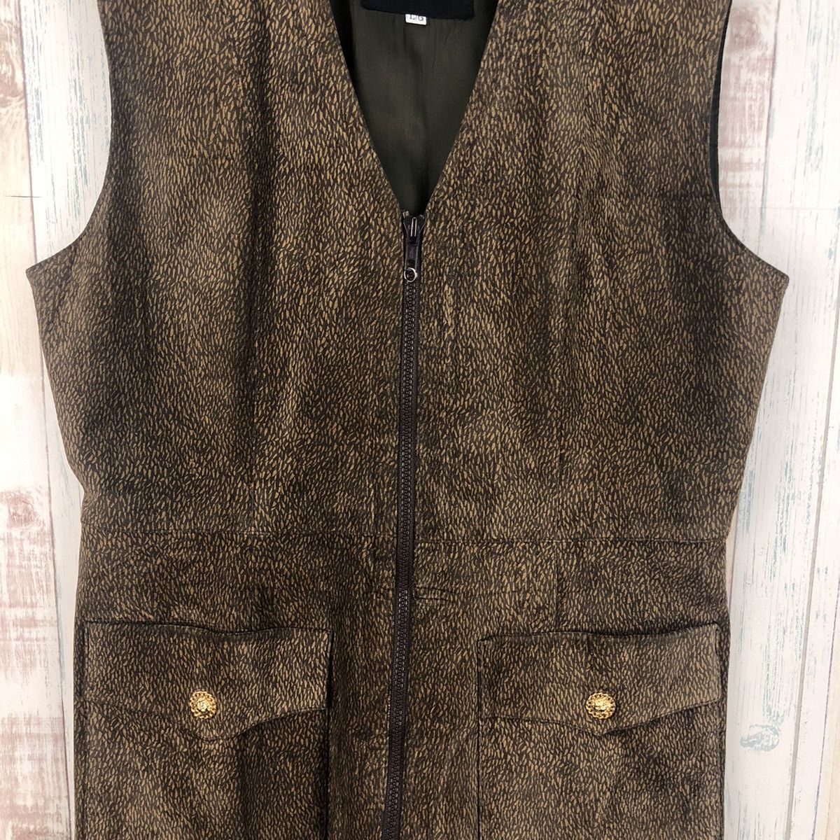 Japanese Brand × Vintage Vintage Haute Couture Leather Vest Size US L / EU 52-54 / 3 - 5 Thumbnail