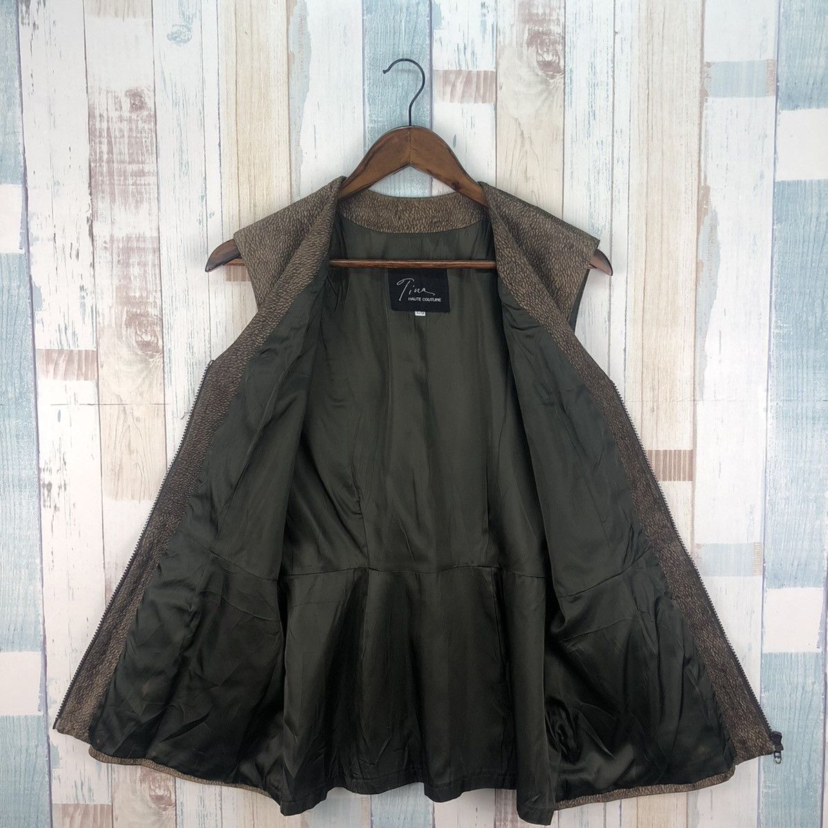 Japanese Brand × Vintage Vintage Haute Couture Leather Vest Size US L / EU 52-54 / 3 - 3 Thumbnail