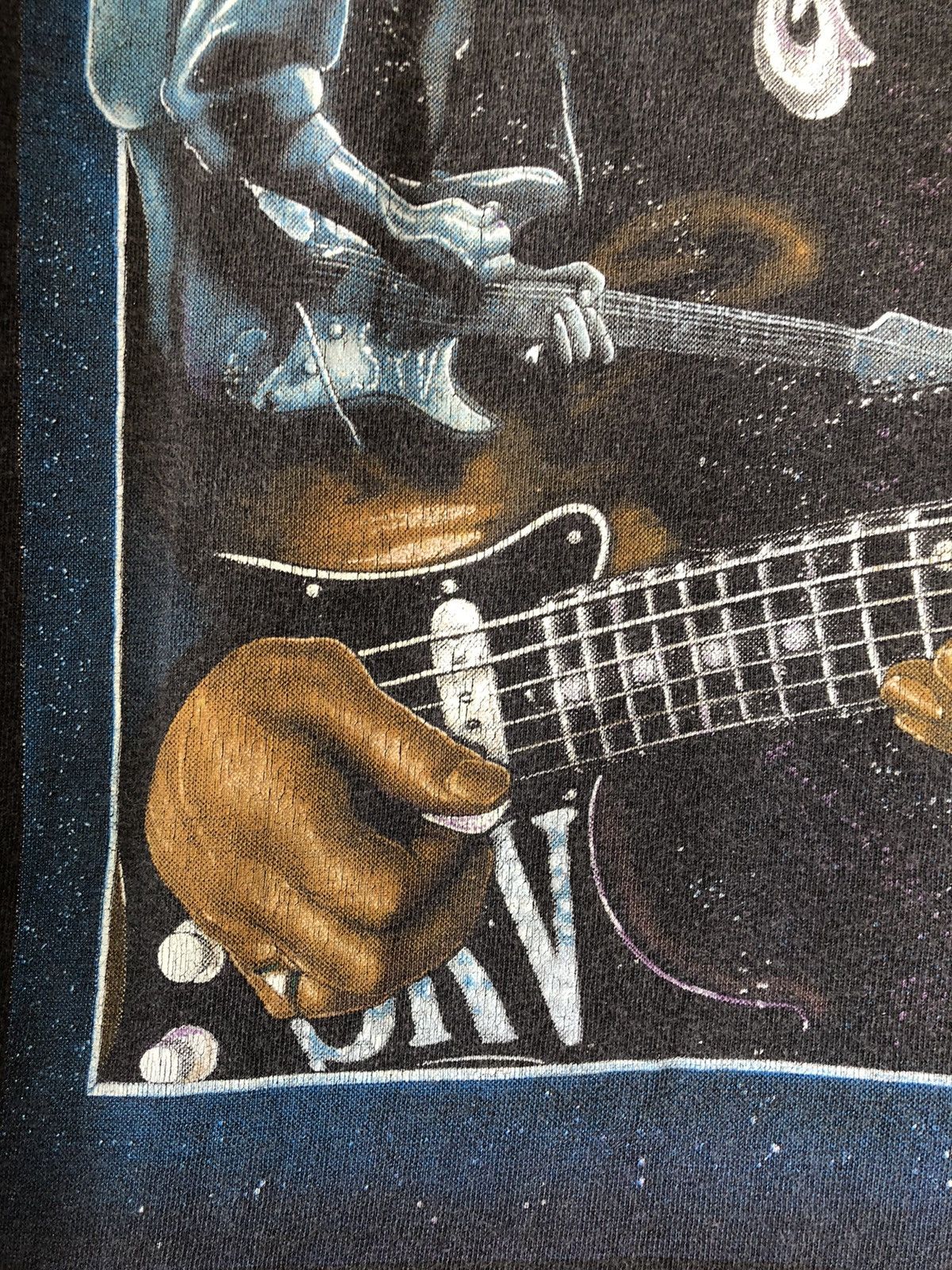 Band Tees Vintage 90s Stevie Ray Vaughan Blues Legend Faded Tee Size US L / EU 52-54 / 3 - 5 Thumbnail