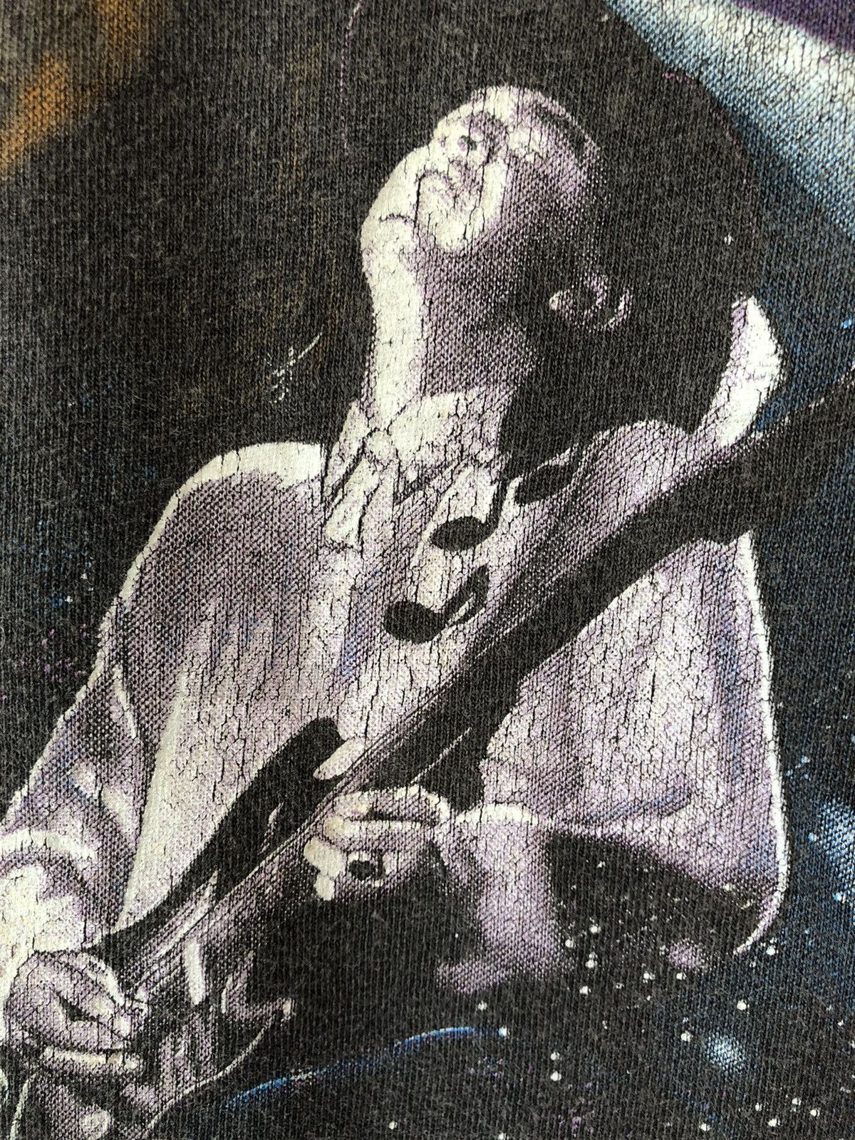 Band Tees Vintage 90s Stevie Ray Vaughan Blues Legend Faded Tee Size US L / EU 52-54 / 3 - 7 Thumbnail