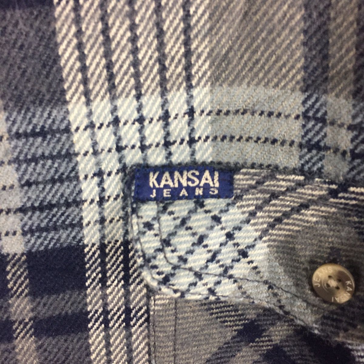Flannel Vintage Kansai Jeans Flannel Double Pocket Zipper Size US L / EU 52-54 / 3 - 8 Thumbnail