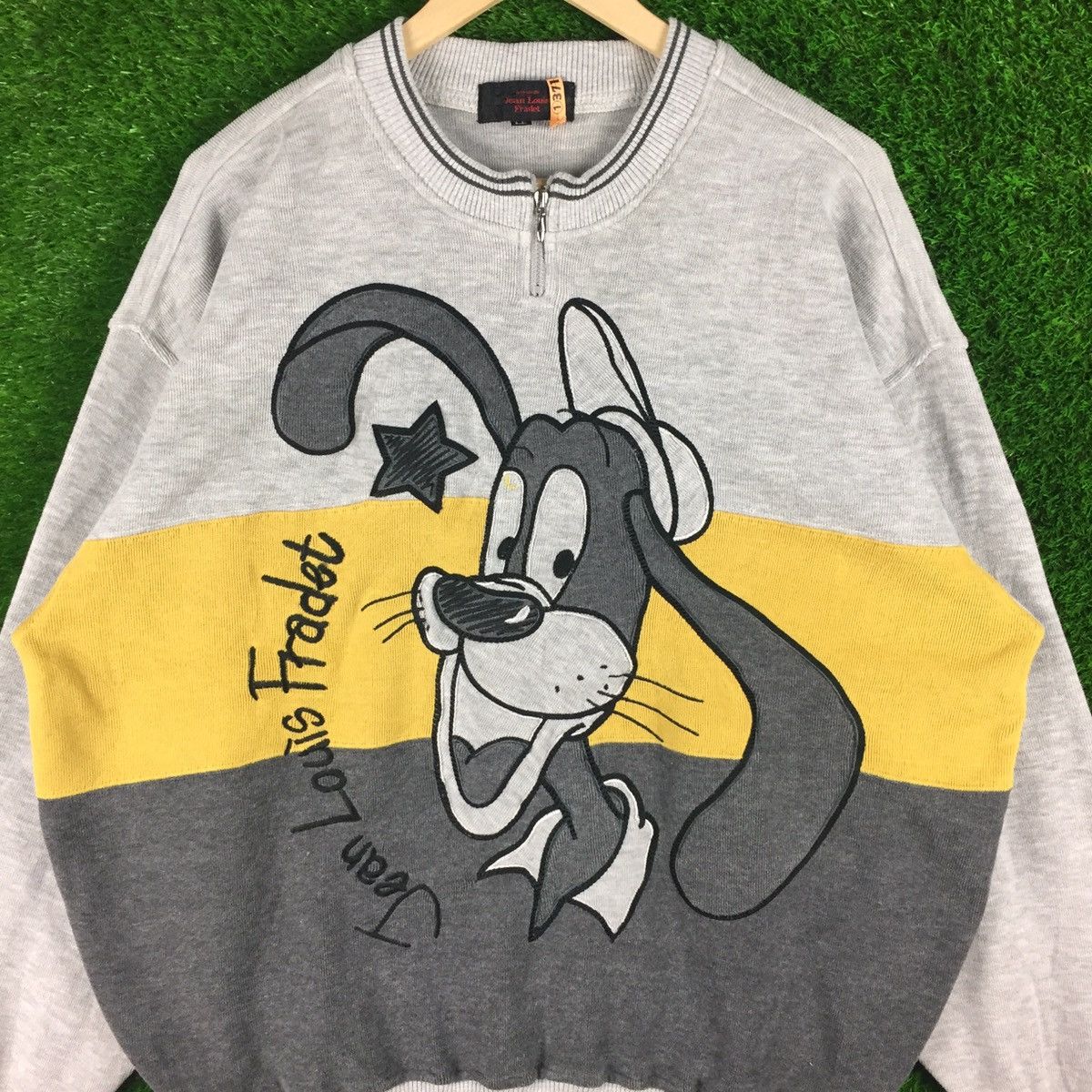 Japanese Brand × Vintage Vintage Jean Loius Fradet Big Logo Sweatshirt Size US L / EU 52-54 / 3 - 4 Thumbnail