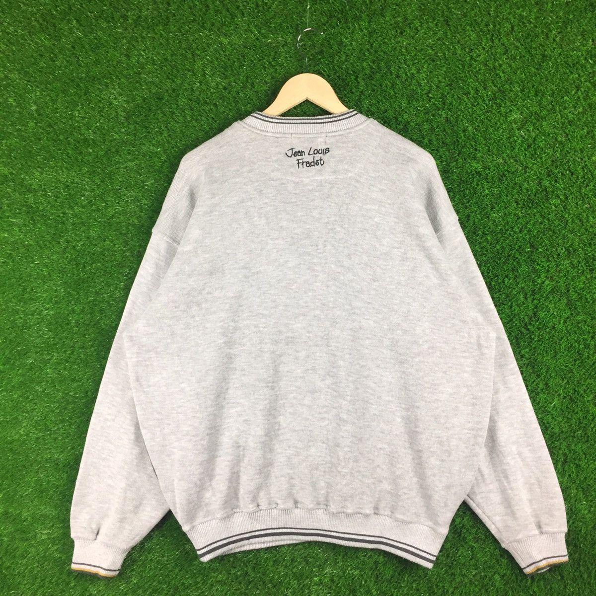 Japanese Brand × Vintage Vintage Jean Loius Fradet Big Logo Sweatshirt Size US L / EU 52-54 / 3 - 2 Thumbnail