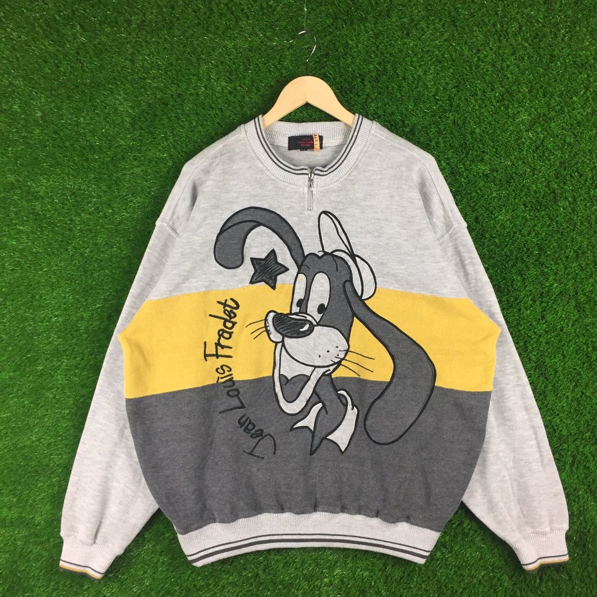 Japanese Brand × Vintage Vintage Jean Loius Fradet Big Logo Sweatshirt Size US L / EU 52-54 / 3 - 1 Thumbnail