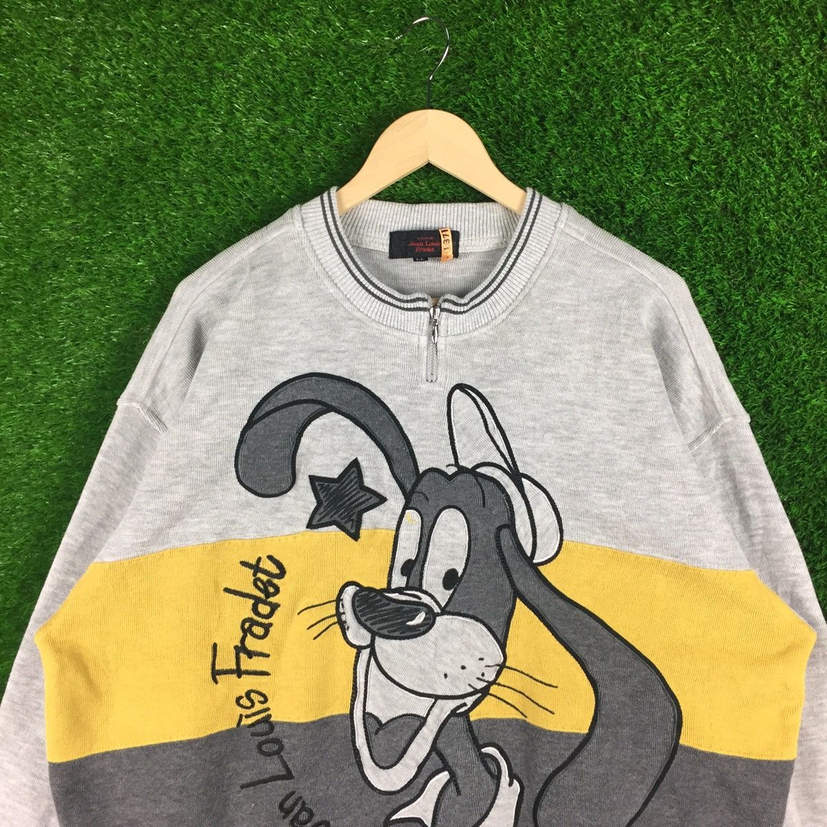 Japanese Brand × Vintage Vintage Jean Loius Fradet Big Logo Sweatshirt Size US L / EU 52-54 / 3 - 3 Thumbnail