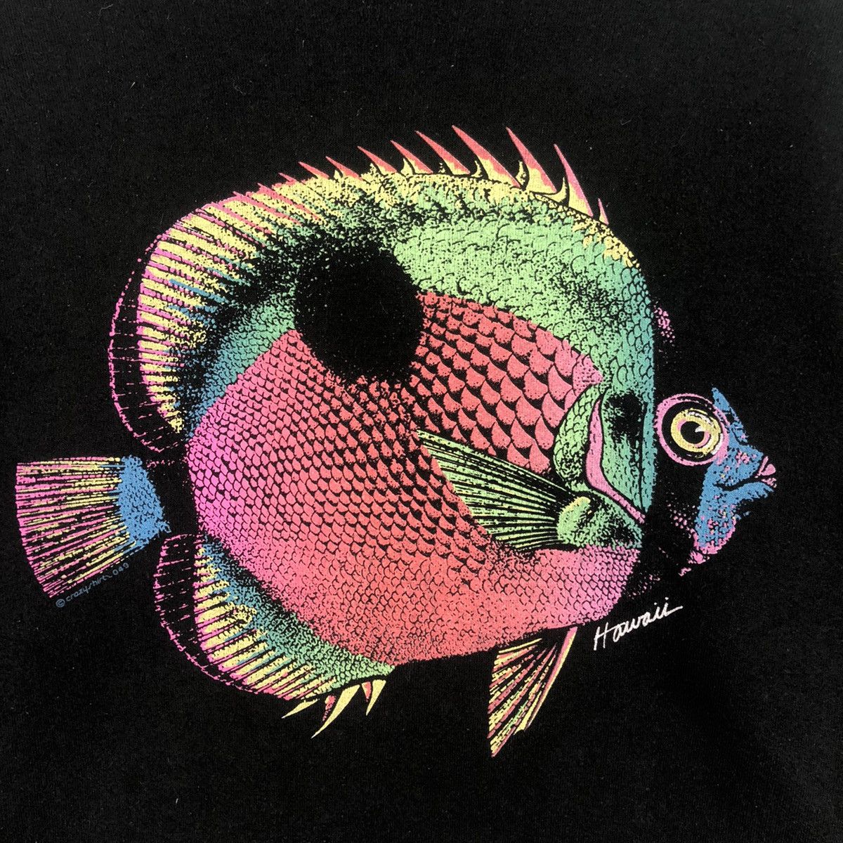 Vintage Vintage 90s Hawaii Crazy Shirts Big Logo Sweatshirts Size US S / EU 44-46 / 1 - 4 Thumbnail