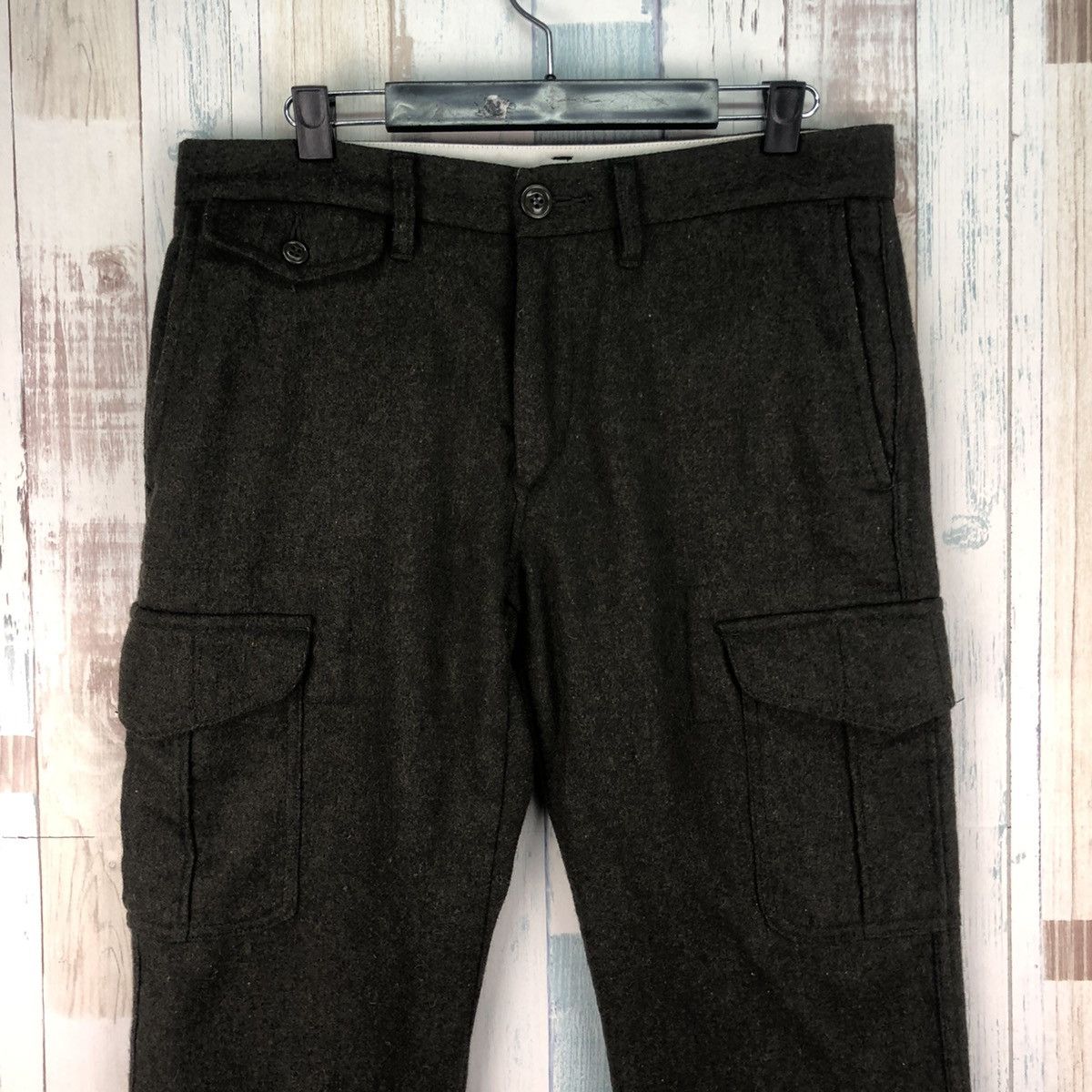 ADAM ET ROPE × Japanese Brand × Vintage Adam et Rope Wool Cargo Pants Size US 32 / EU 48 - 3 Thumbnail