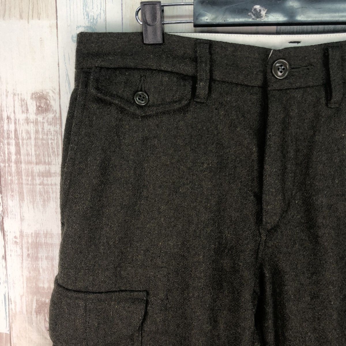 ADAM ET ROPE × Japanese Brand × Vintage Adam et Rope Wool Cargo Pants Size US 32 / EU 48 - 5 Thumbnail