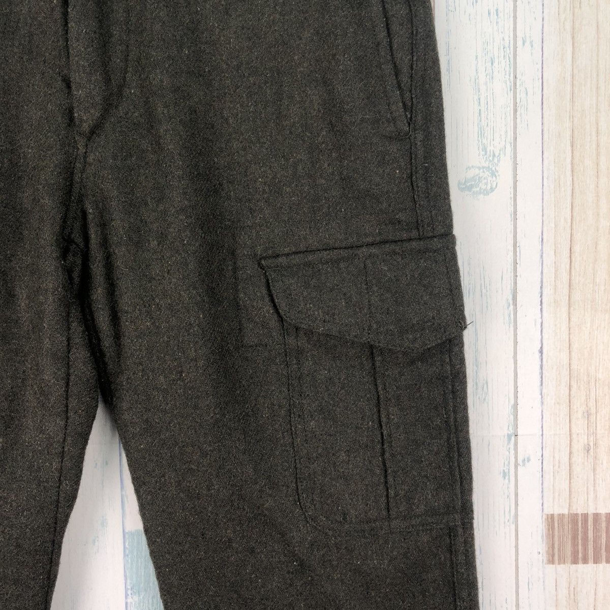ADAM ET ROPE × Japanese Brand × Vintage Adam et Rope Wool Cargo Pants Size US 32 / EU 48 - 4 Thumbnail