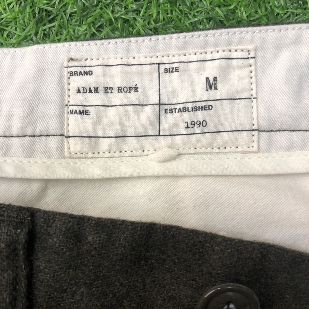 ADAM ET ROPE × Japanese Brand × Vintage Adam et Rope Wool Cargo Pants Size US 32 / EU 48 - 11 Thumbnail