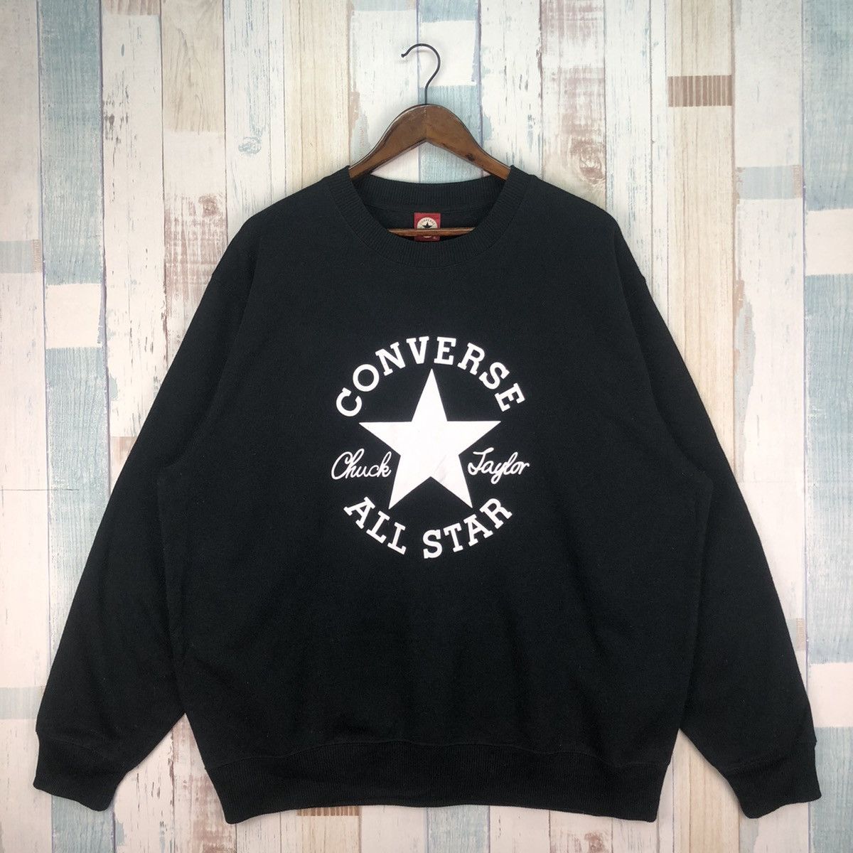 Converse × Vintage Vintage Converse Big Logo Sweatshirt Size US L / EU 52-54 / 3 - 1 Thumbnail